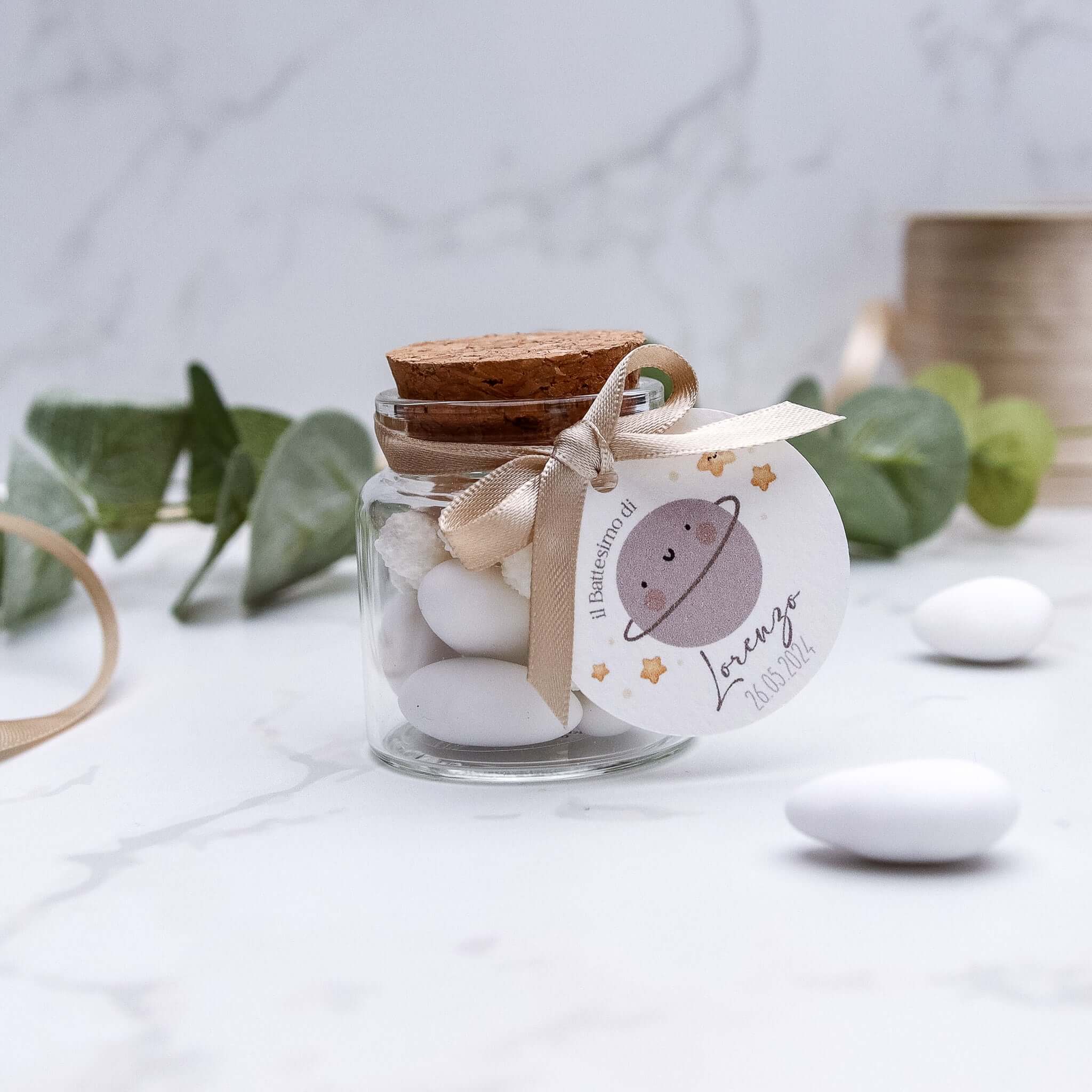 Barattolini Vetro - Saturno Beige - Eventi Fai da Te