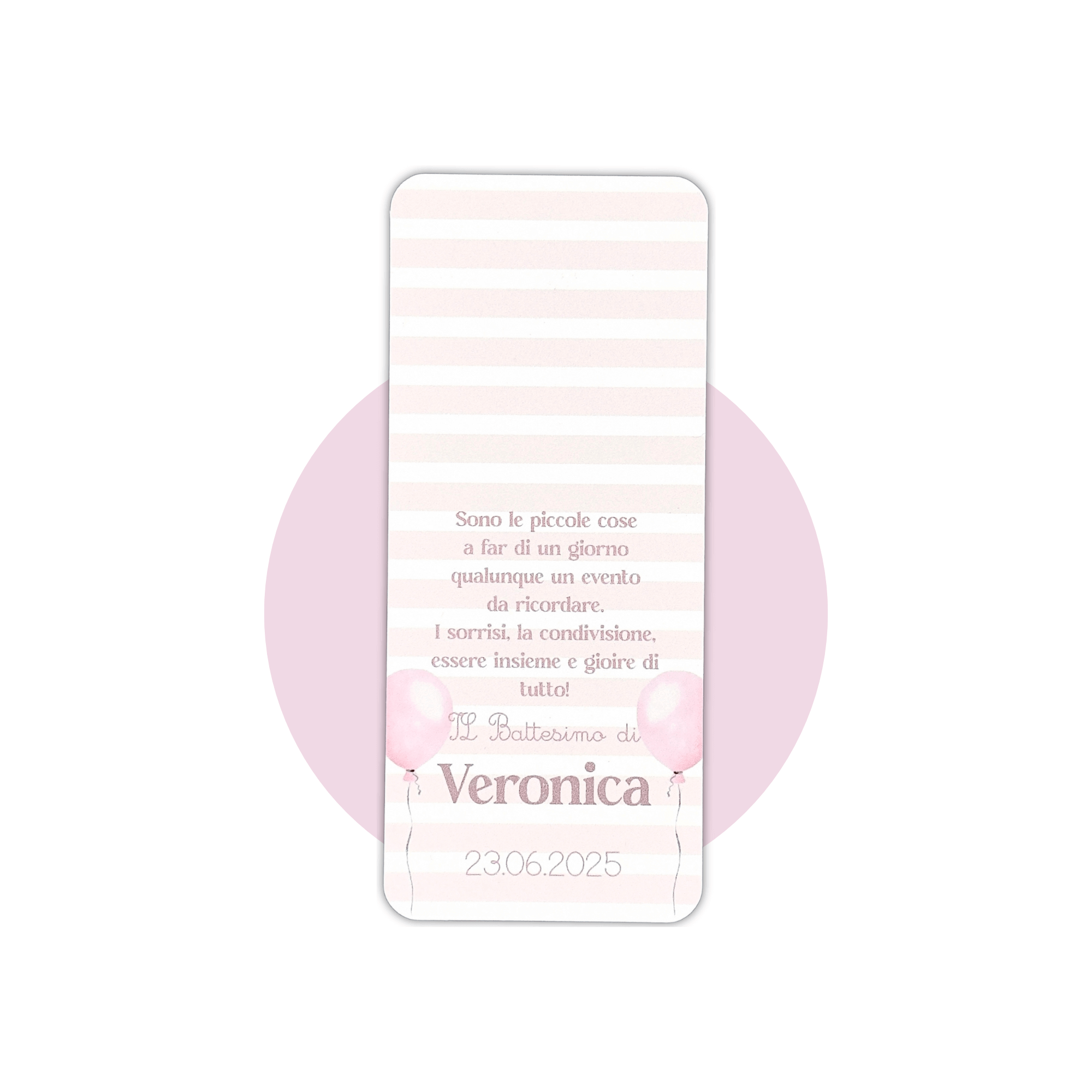 Segnaposto Palloncini Rosa con Calamita Orsetto Rosa - Eventi Fai da Te