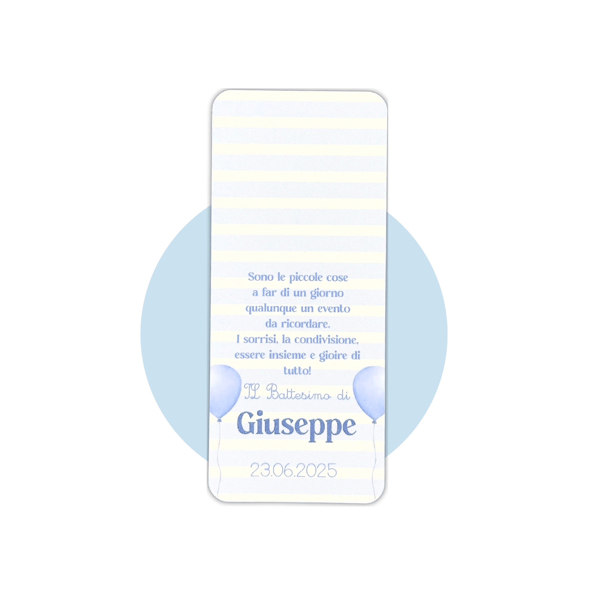 Segnaposto Palloncini Azzurri con Calamita Orsetto Azzurro - Eventi Fai da Te