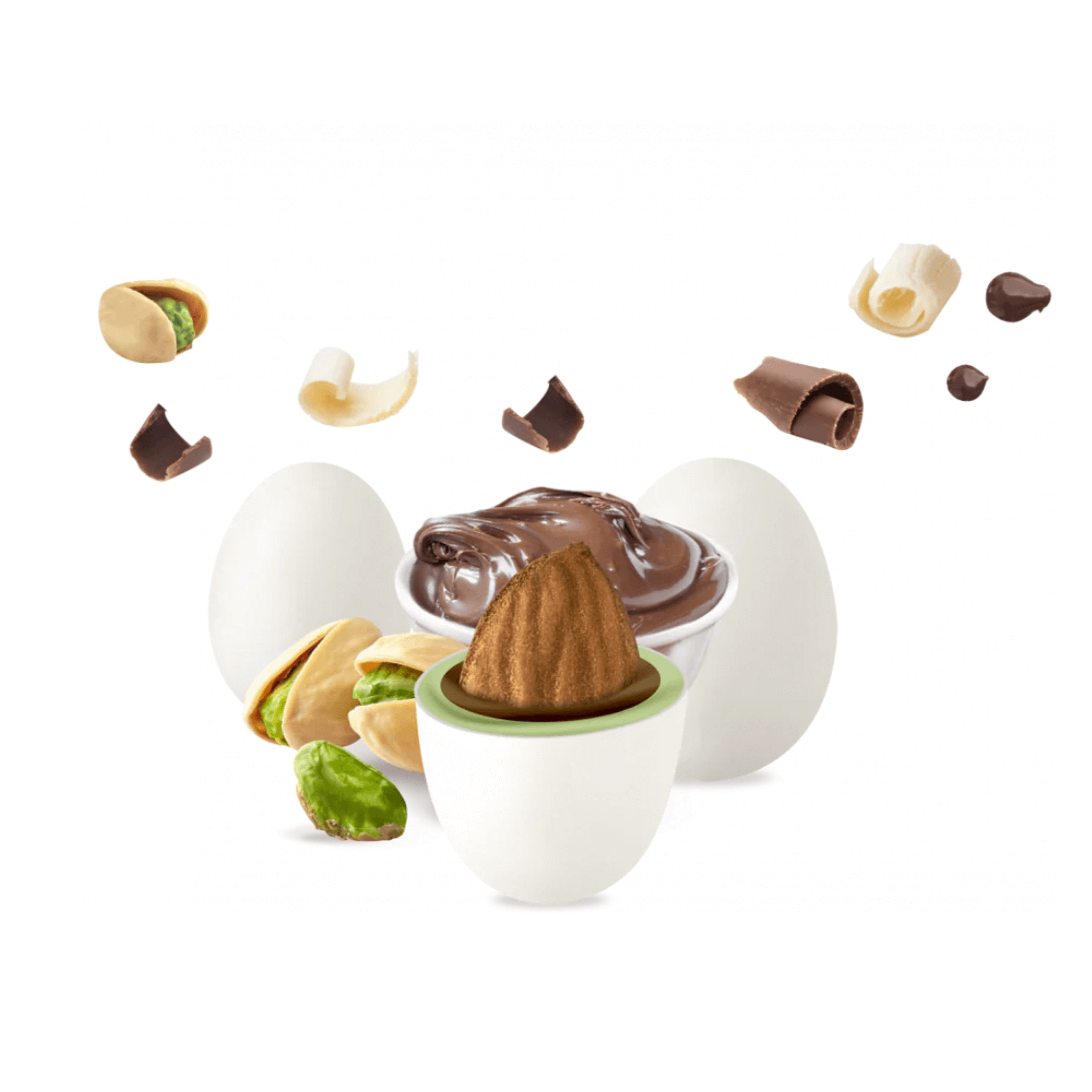Confetti Pistacchio e Gianduia cf. 1 kg - Eventi Fai da Te