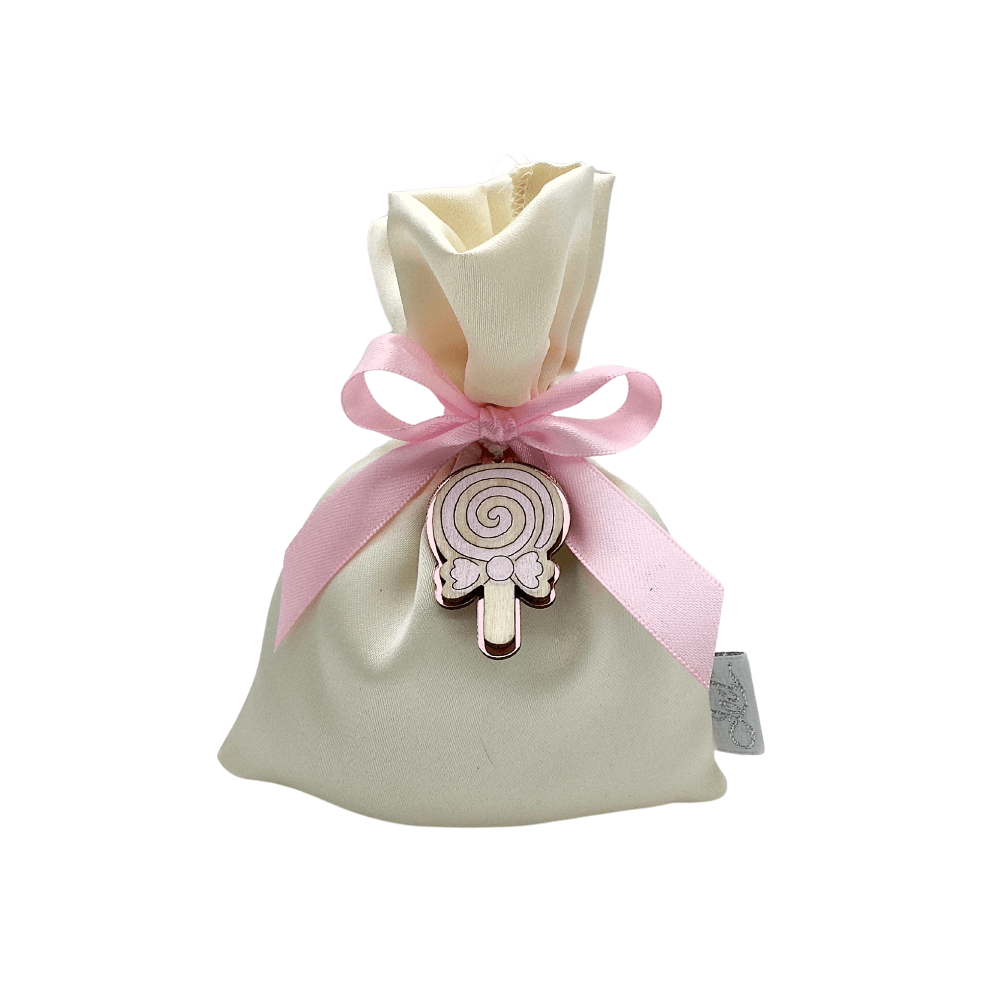 Sacchetto Raso con Lollipop Rosa - Eventi Fai da Te