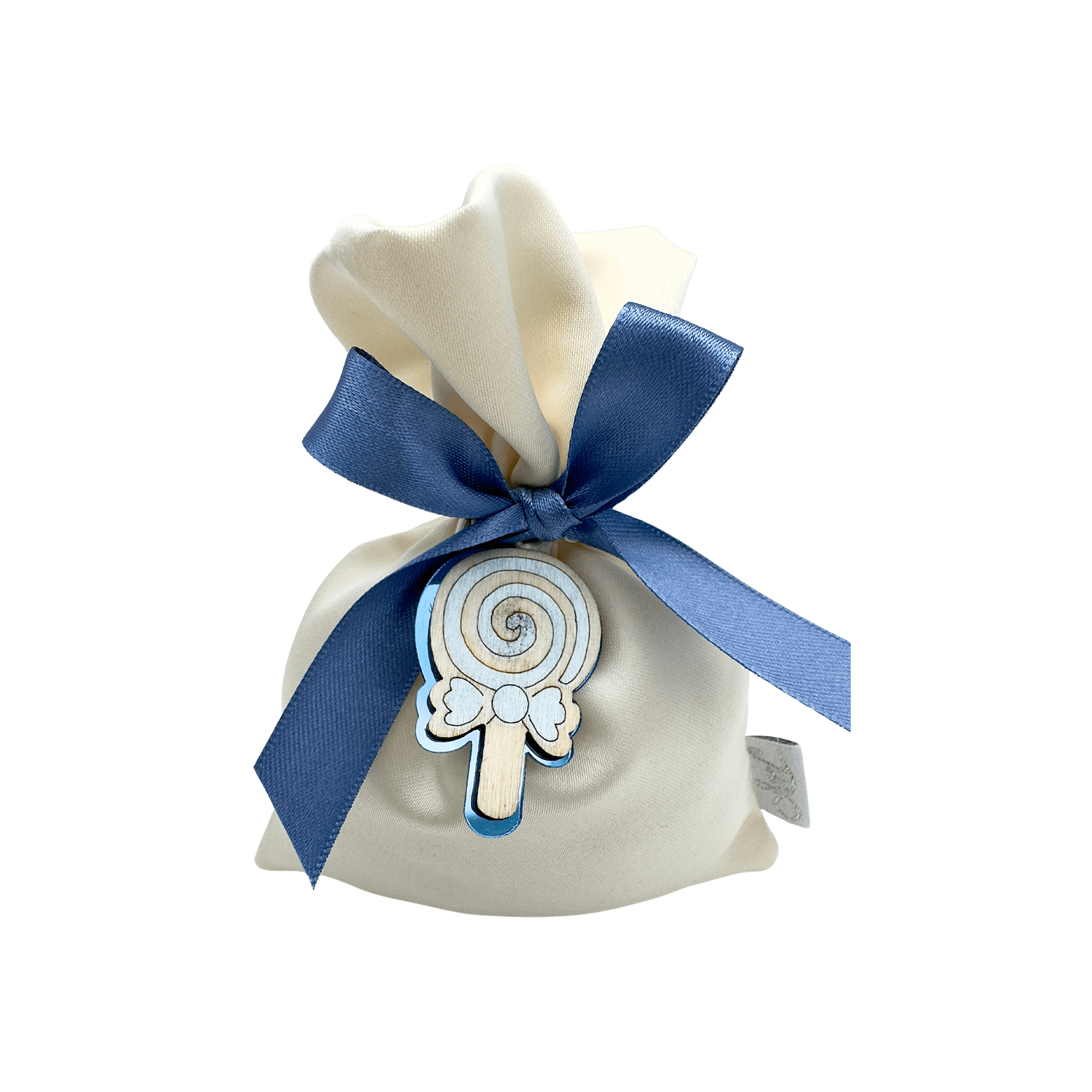 Sacchetto Raso con Lollipop Azzurro - Eventi Fai da Te