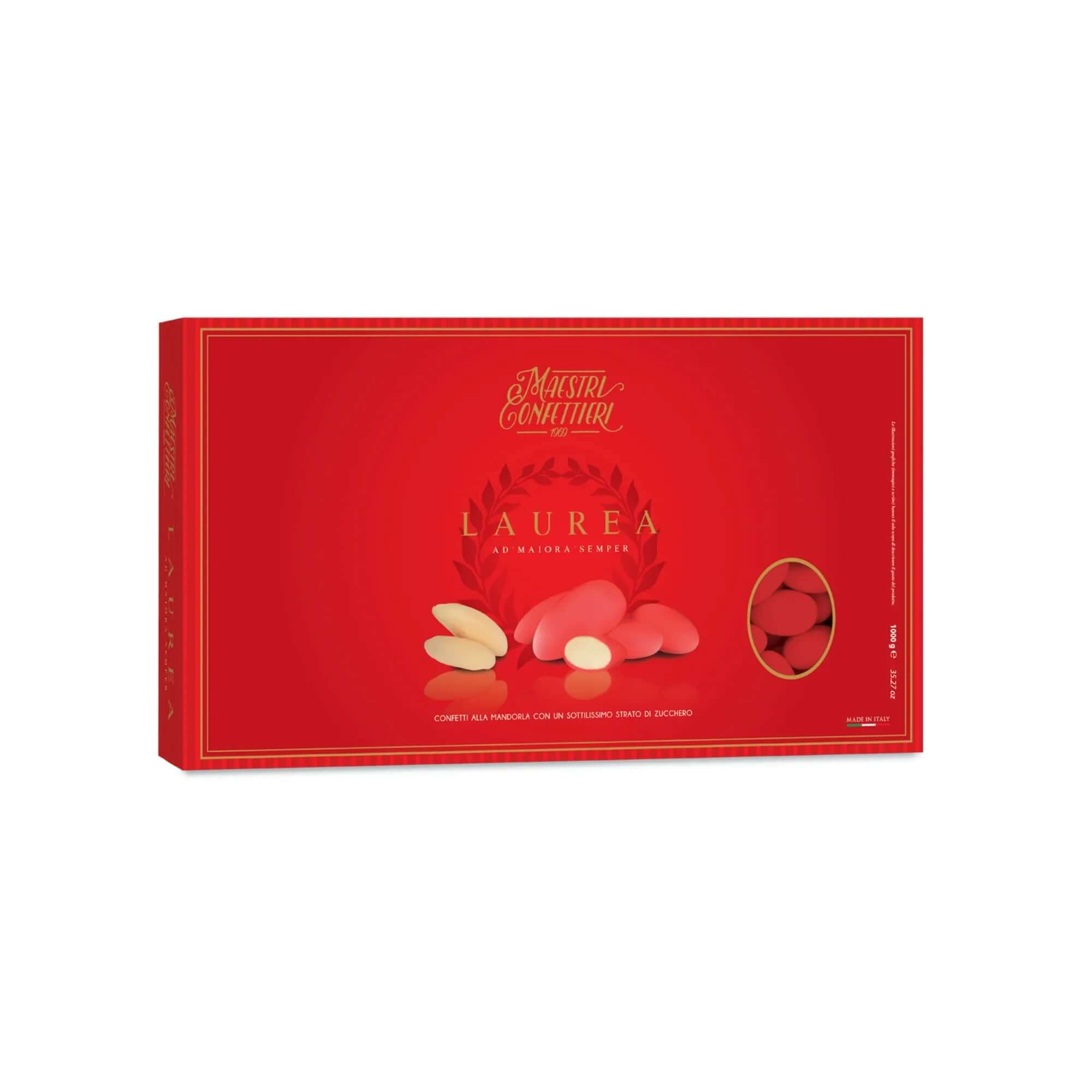 Confetti alla Mandorla Rossi - 1 kg. - Eventi Fai da Te