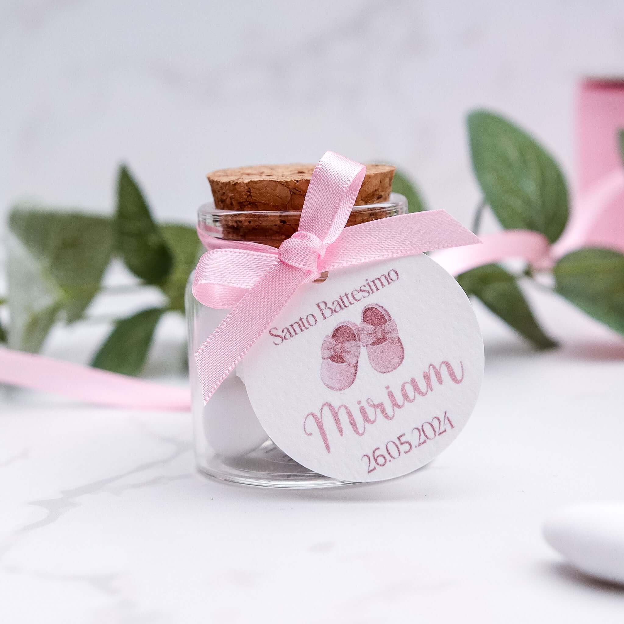 Barattolini Vetro - Scarpette Rosa - Eventi Fai da Te