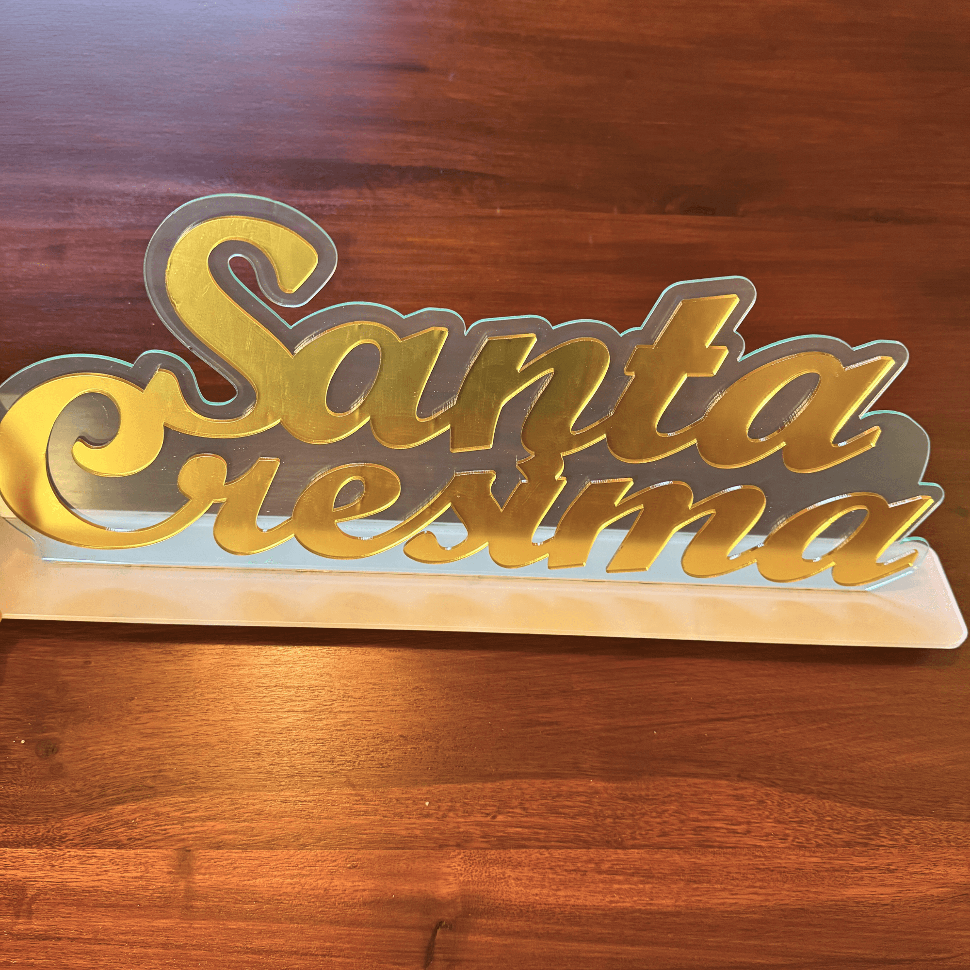 Scritta Doubleplex Cresima Oro - Eventi Fai da Te