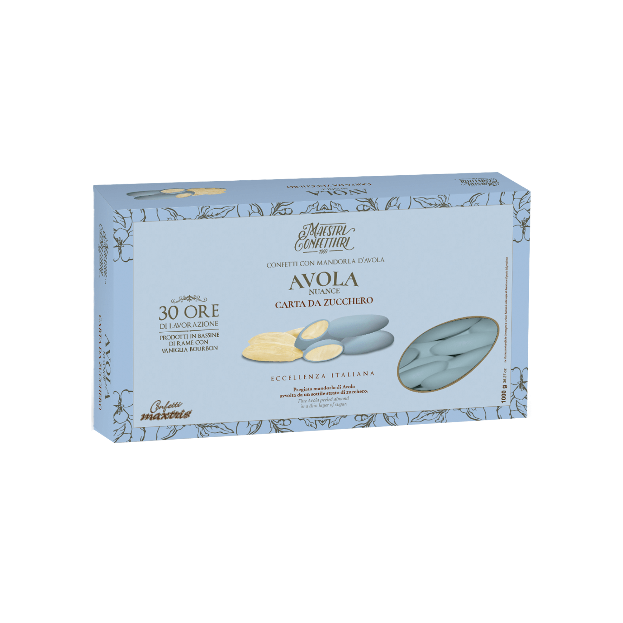 Confetti alla Mandorla Avola Nuance Carta da Zucchero - 1 kg. - Eventi Fai da Te