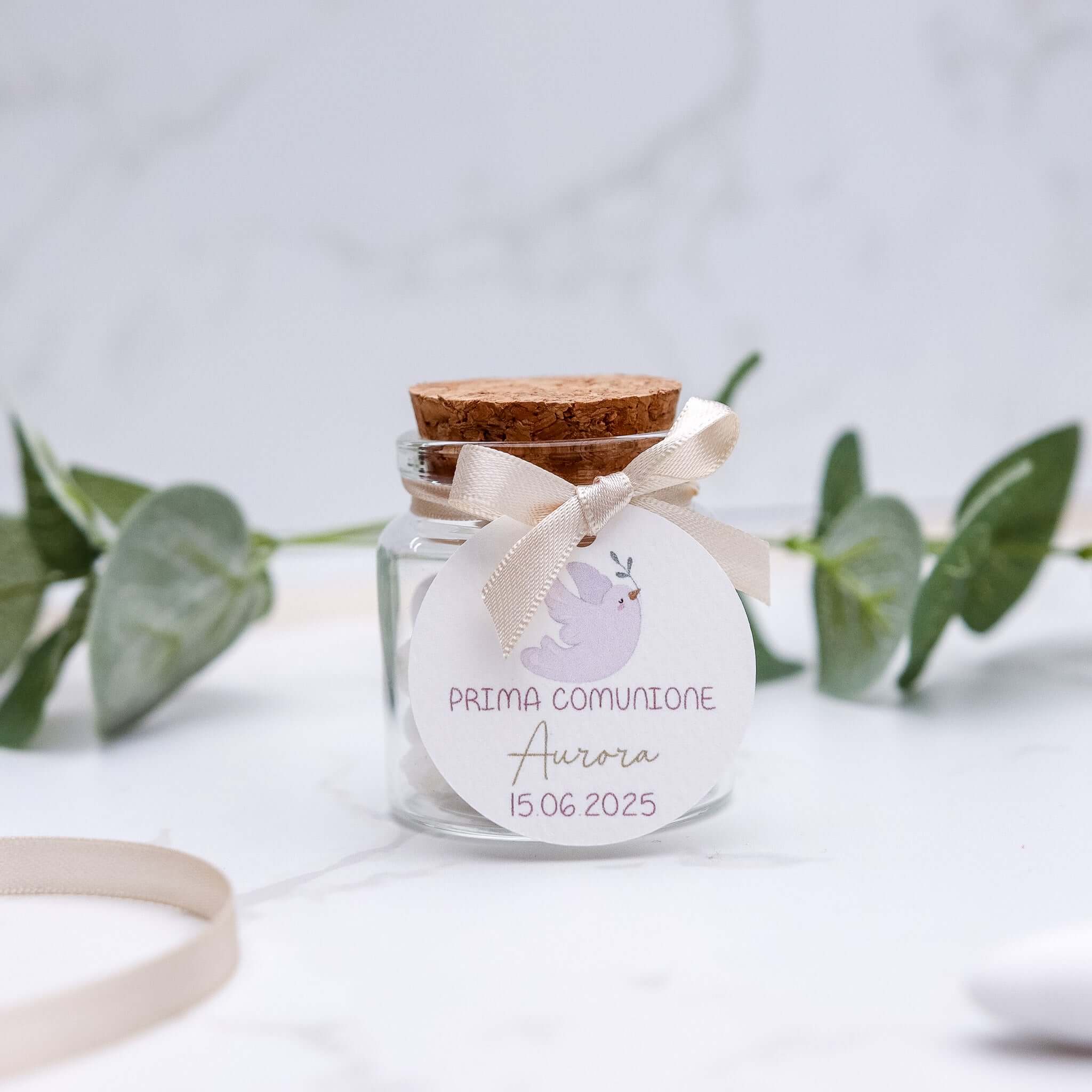 Barattolini Vetro - Colomba - Eventi Fai da Te