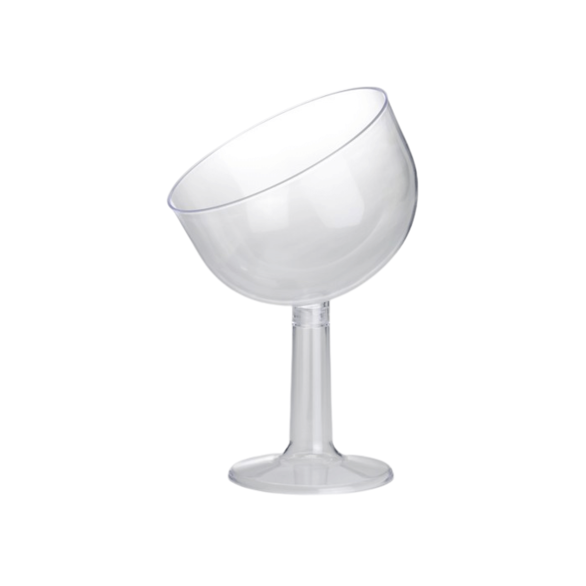 Coppa Calice di Vino Inclinata (Trasparente) - Eventi Fai da Te