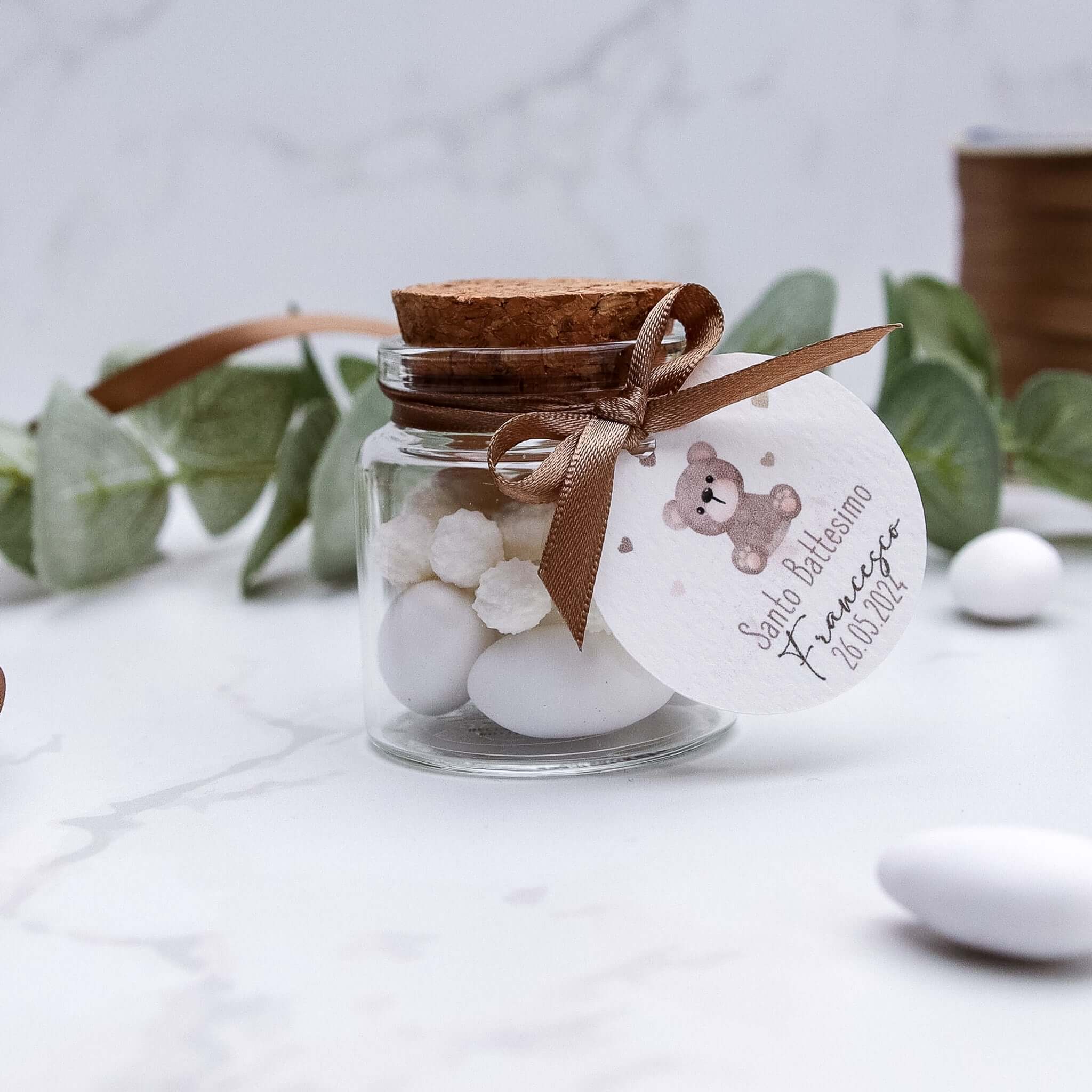 Barattolini Vetro - Orsetto - Eventi Fai da Te