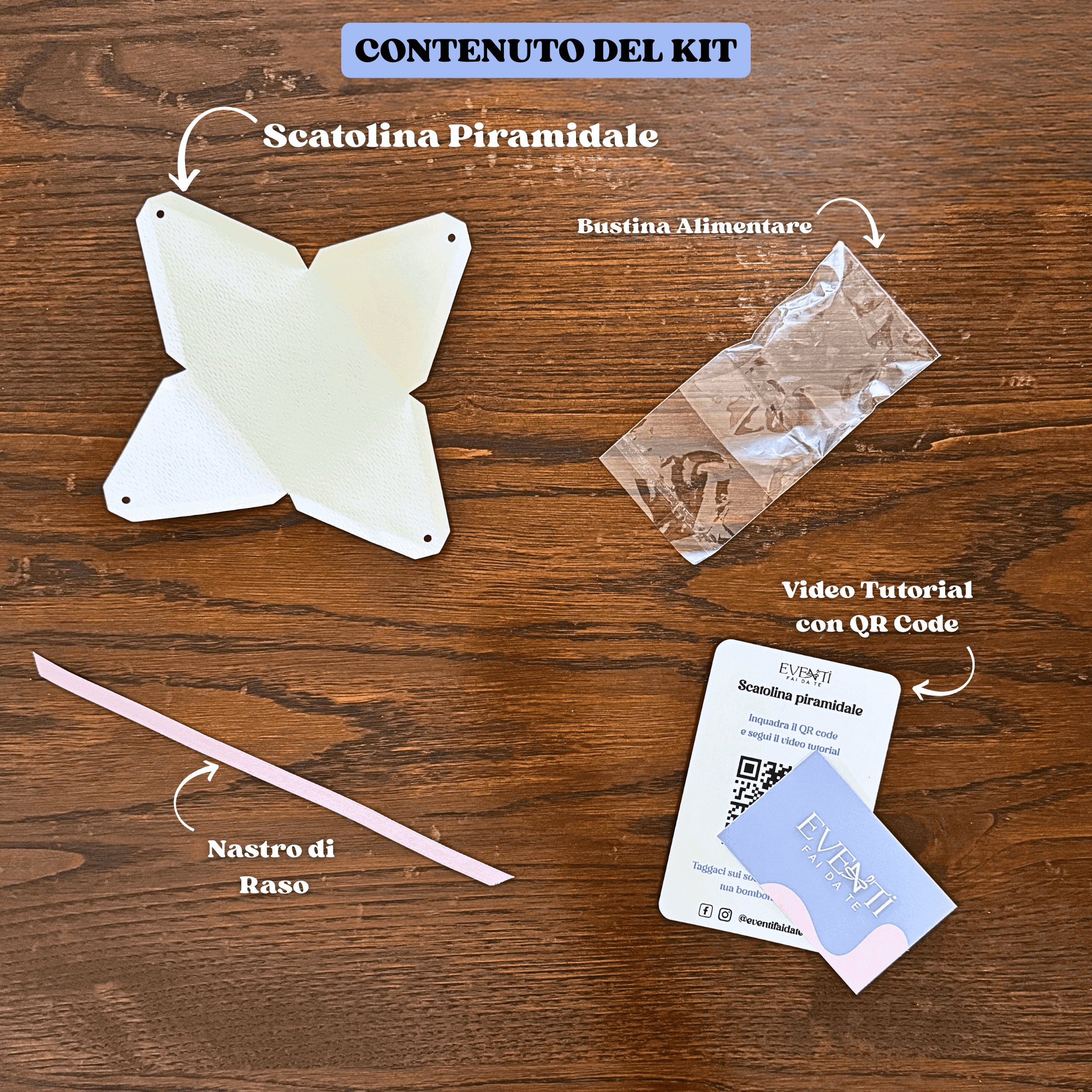 Contenuto Kit Scatola piramidale