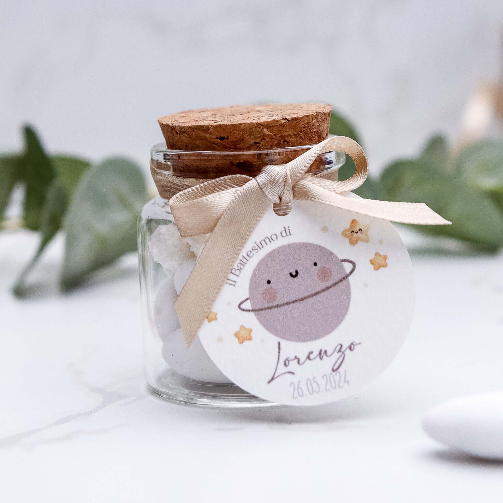 Barattolini Vetro - Saturno Beige - Eventi Fai da Te