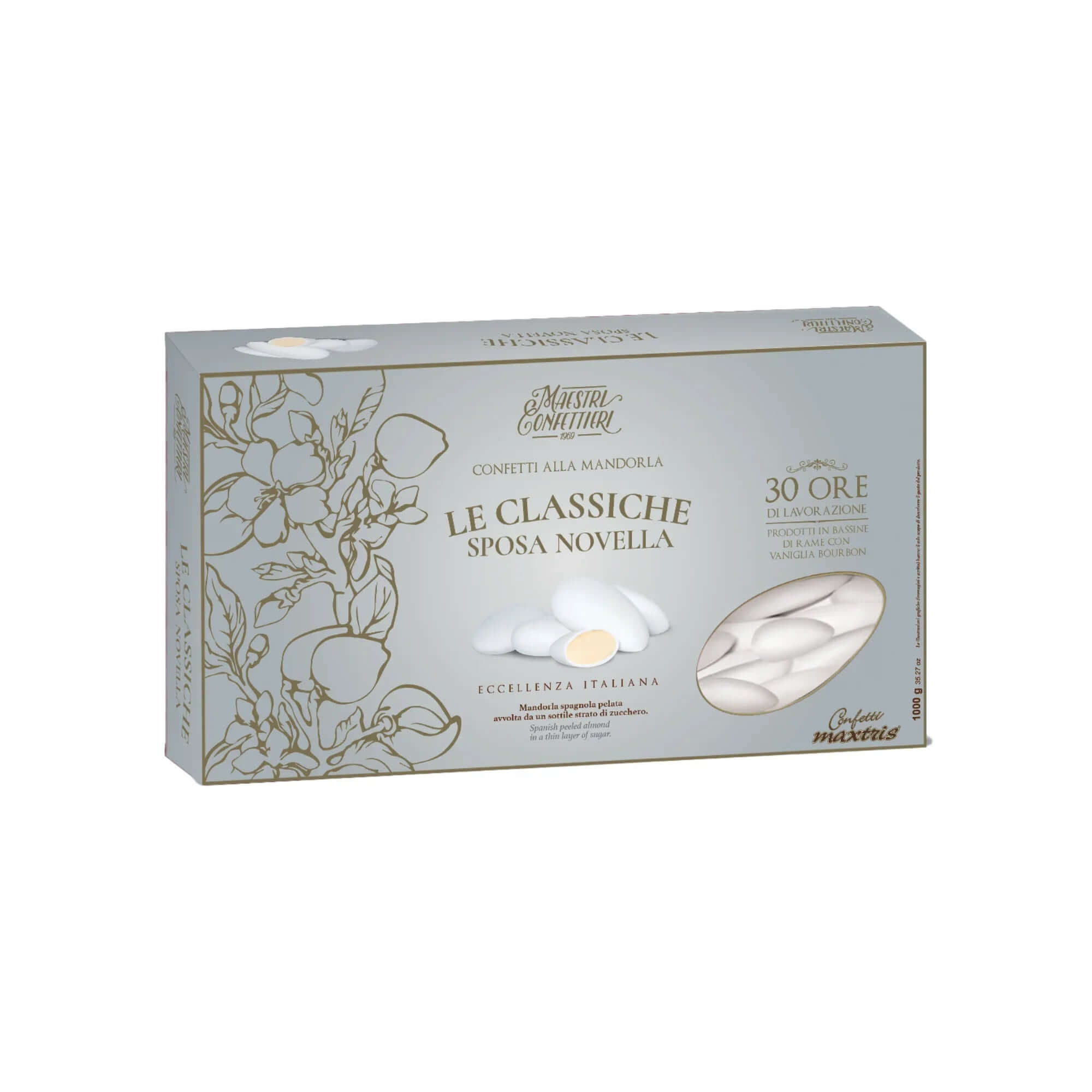 Confetti alla Mandorla Bianchi - 1 kg. - Eventi Fai da Te