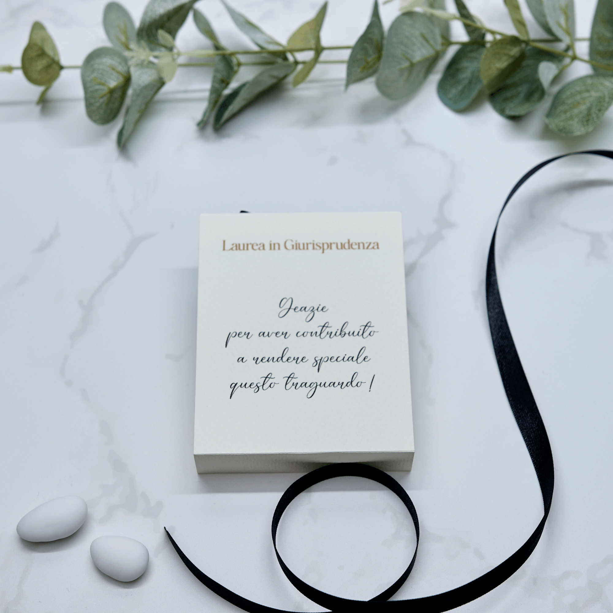 Scatola Apertura Laterale Tocco di Laurea con Pergamena Dark - Eventi Fai da Te