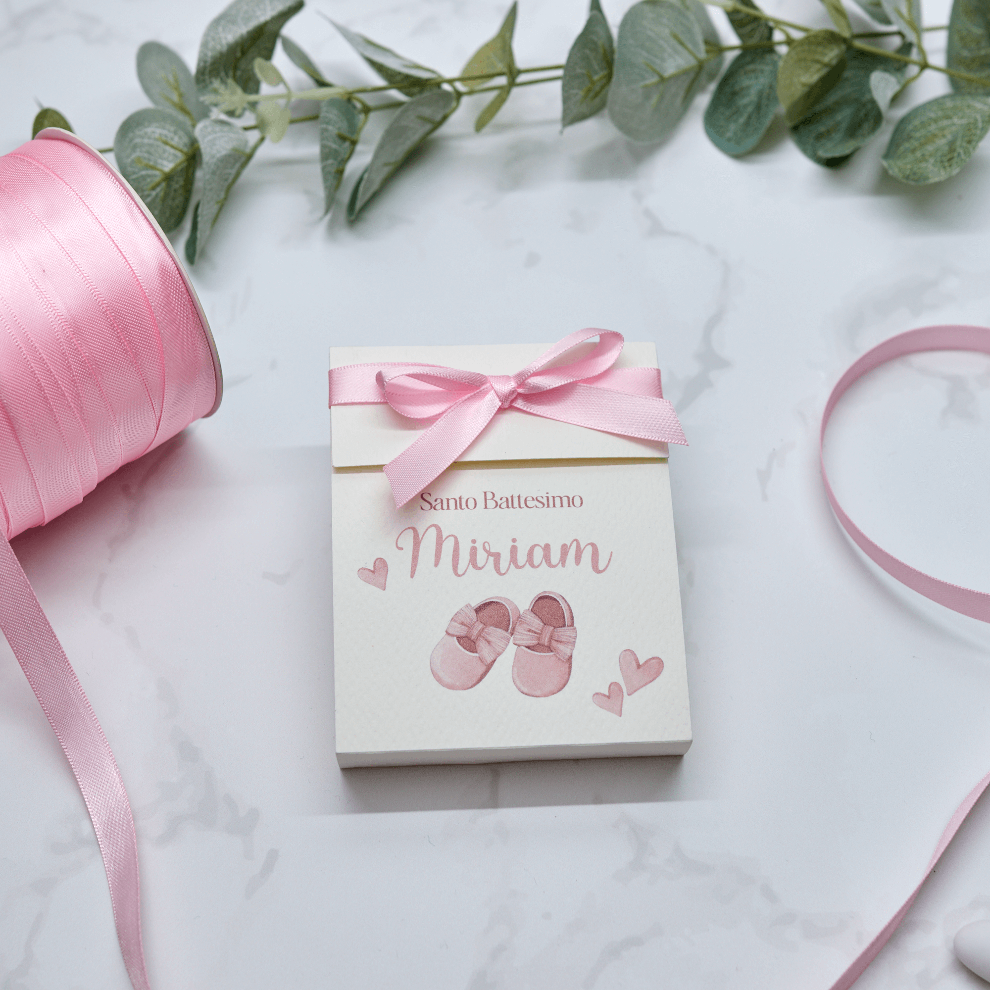 Scatola Apertura Laterale Scarpette Rosa - Eventi Fai da Te