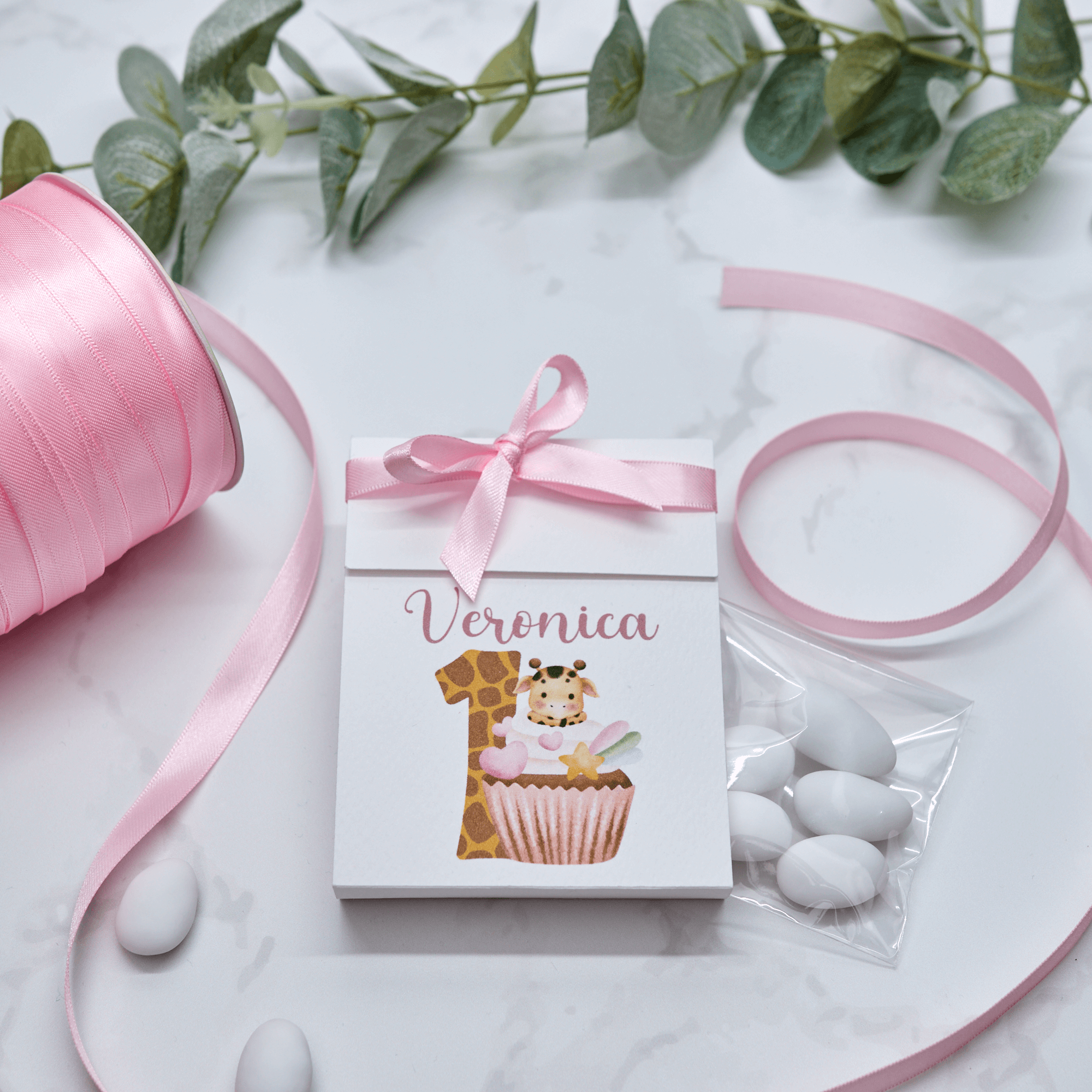 Scatola Apertura Laterale Cupcake con Giraffa - Eventi Fai da Te