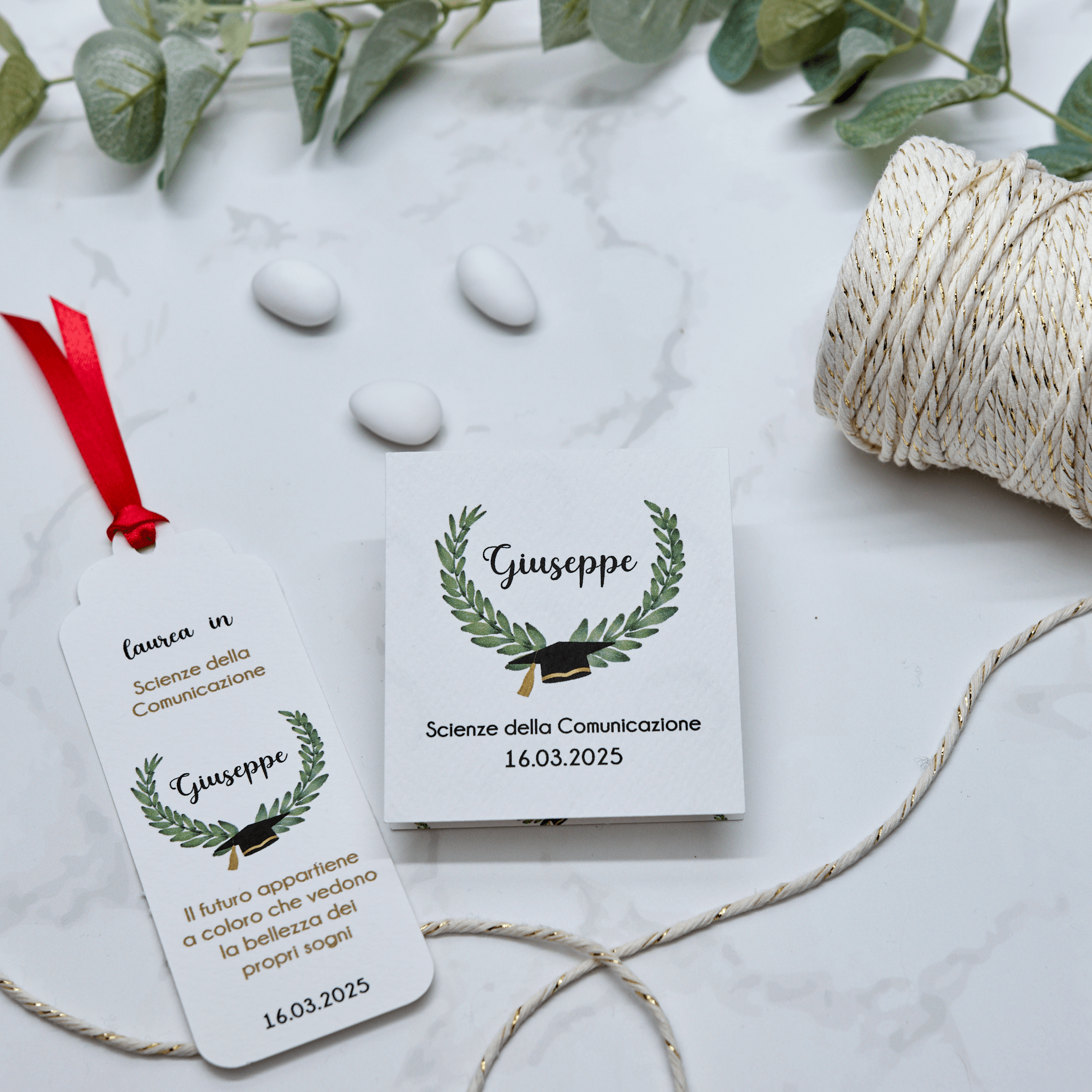 Astuccio PortaConfetti Alloro di Successo - Eventi Fai da Te