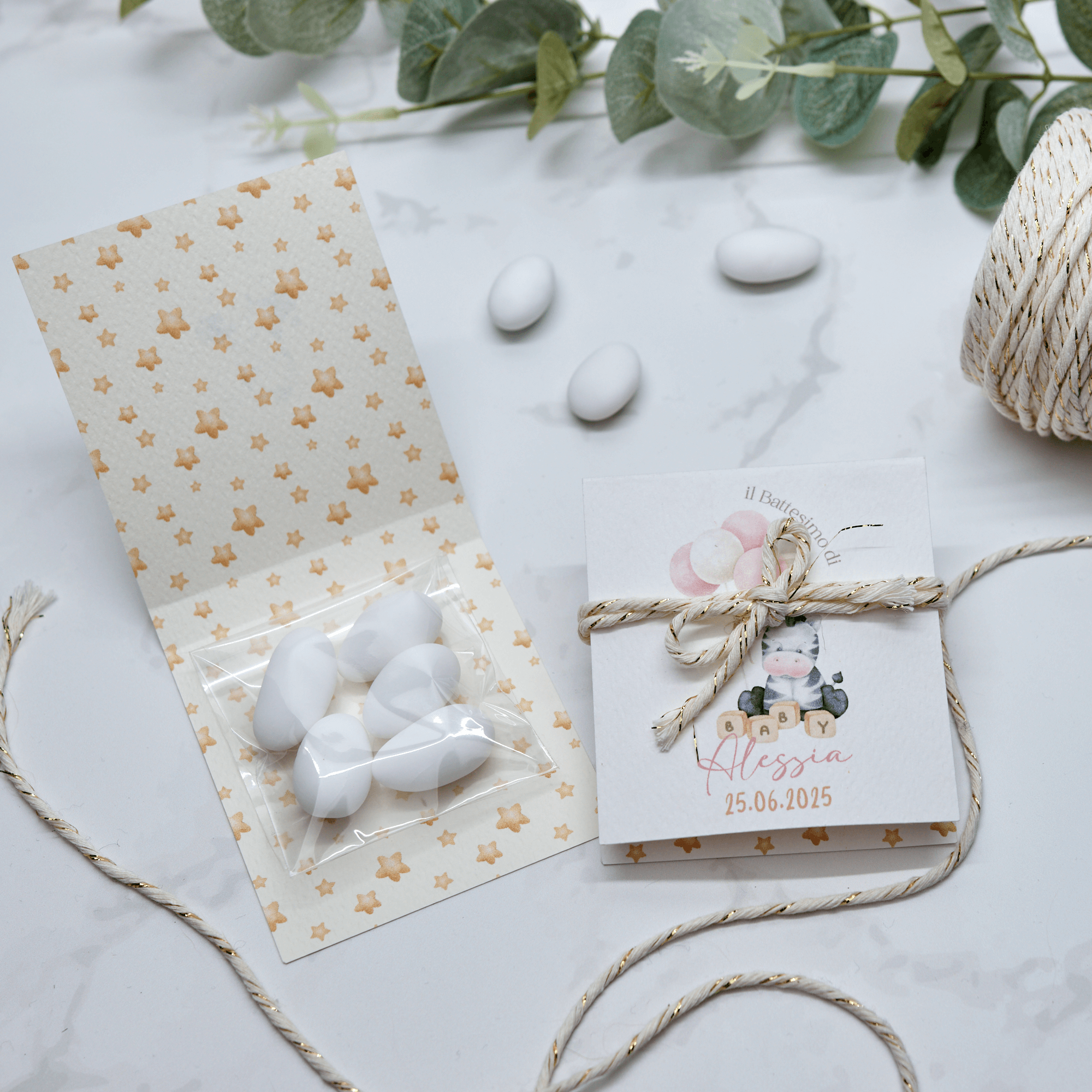 Astuccio PortaConfetti Zebra Rosa - Eventi Fai da Te