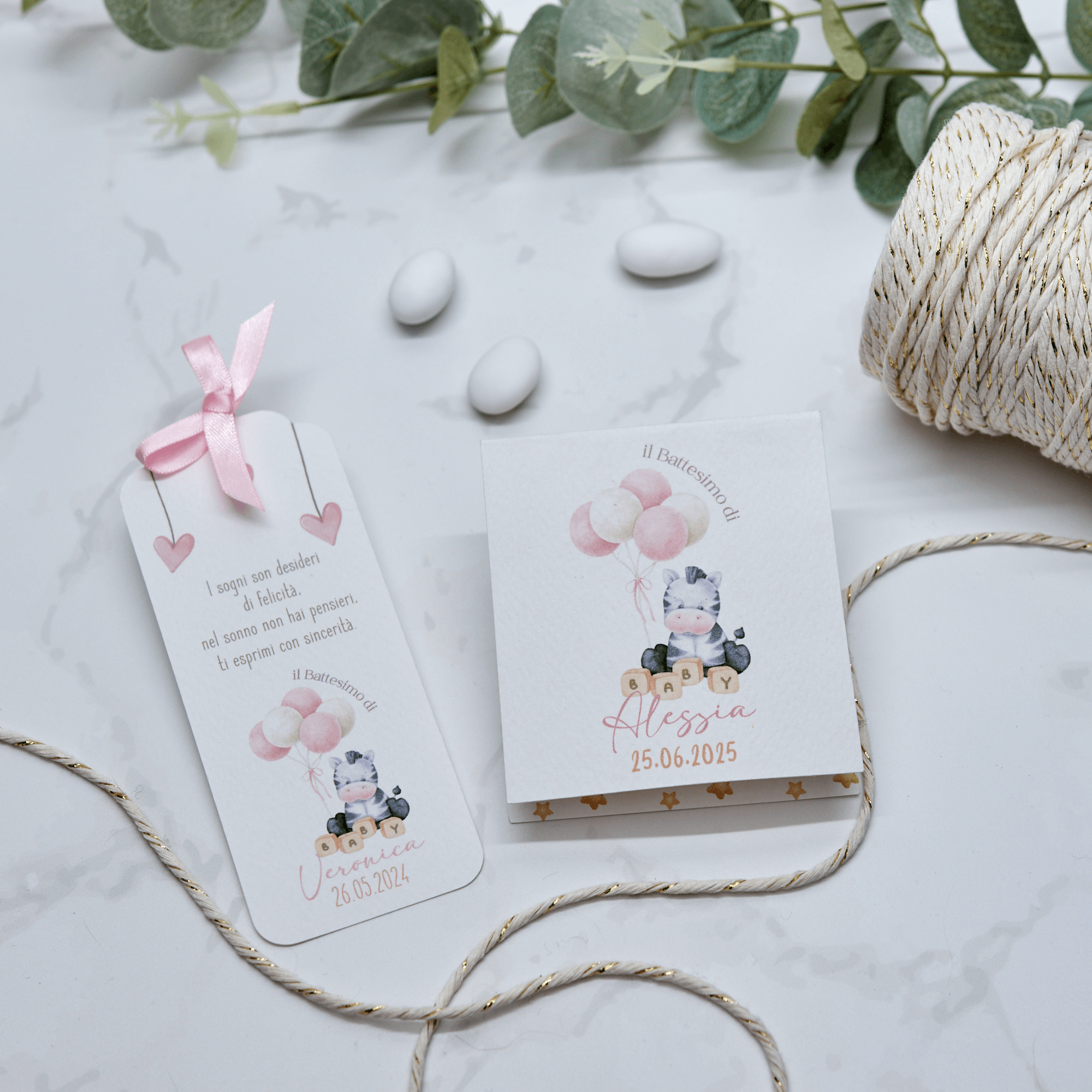 Segnaposto Zebra Rosa - Eventi Fai da Te