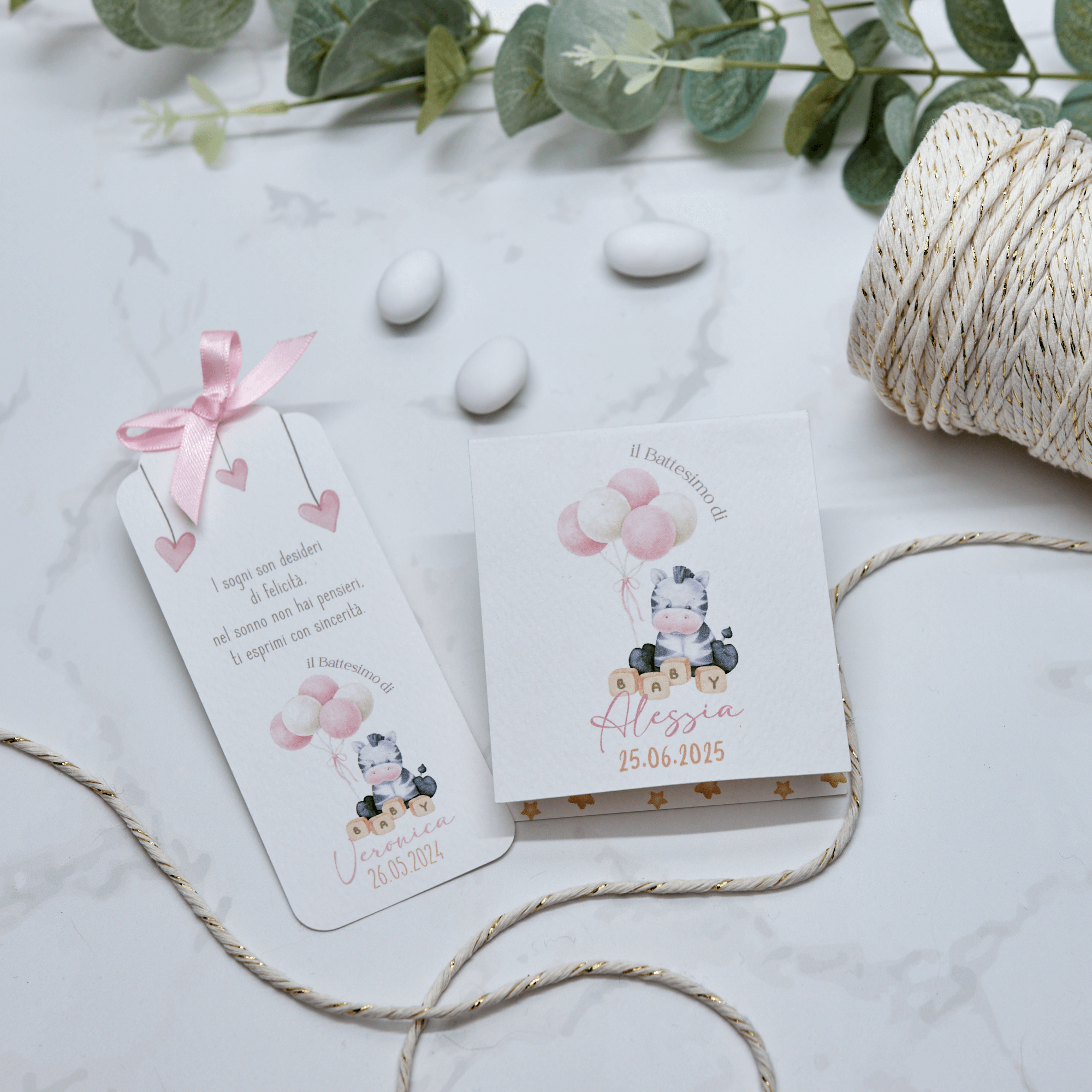 Astuccio PortaConfetti Zebra Rosa - Eventi Fai da Te