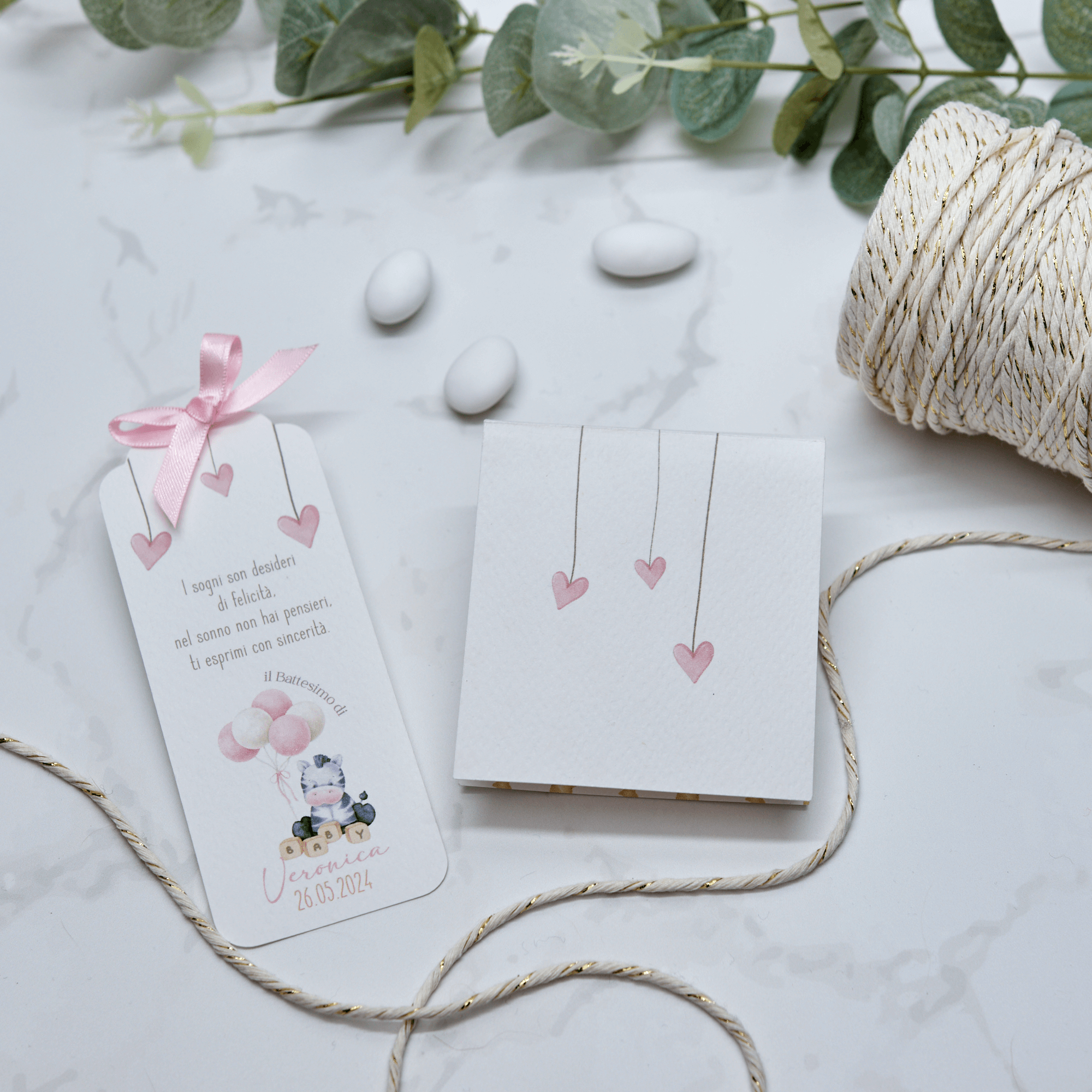 Astuccio PortaConfetti Zebra Rosa - Eventi Fai da Te