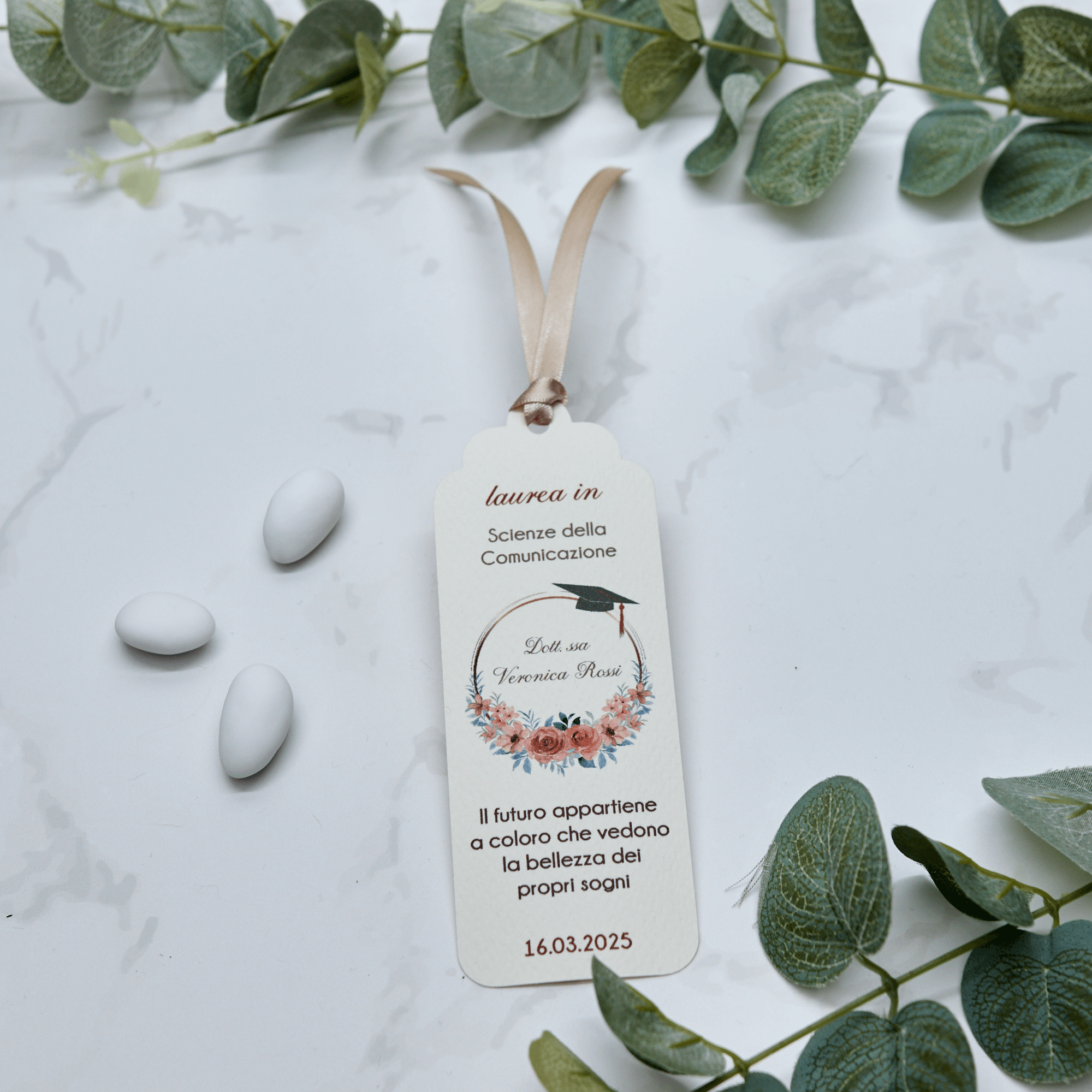 Segnaposto Laurea con Fiori - Eventi Fai da Te