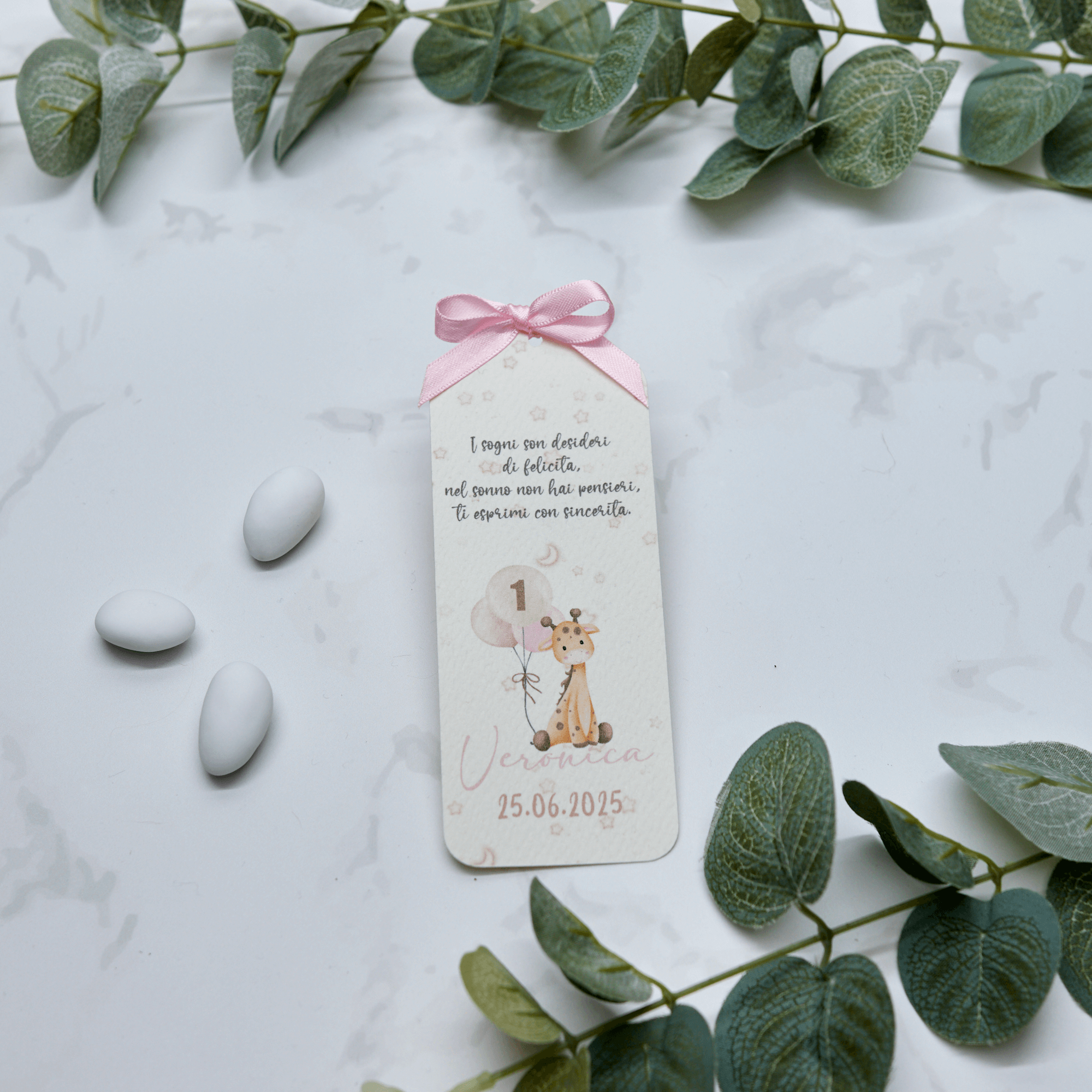 Segnaposto Giraffa Rosa - Eventi Fai da Te