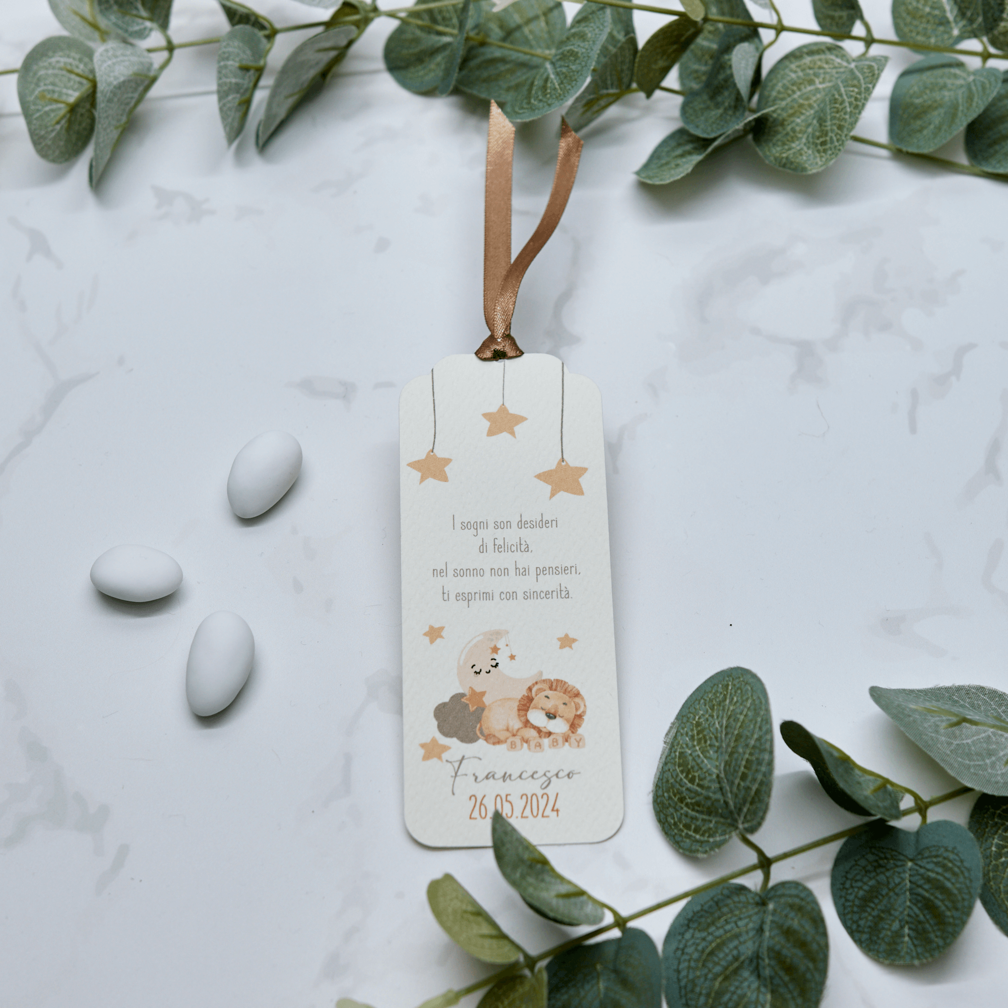 Segnaposto Leone Dormiente Beige - Eventi Fai da Te