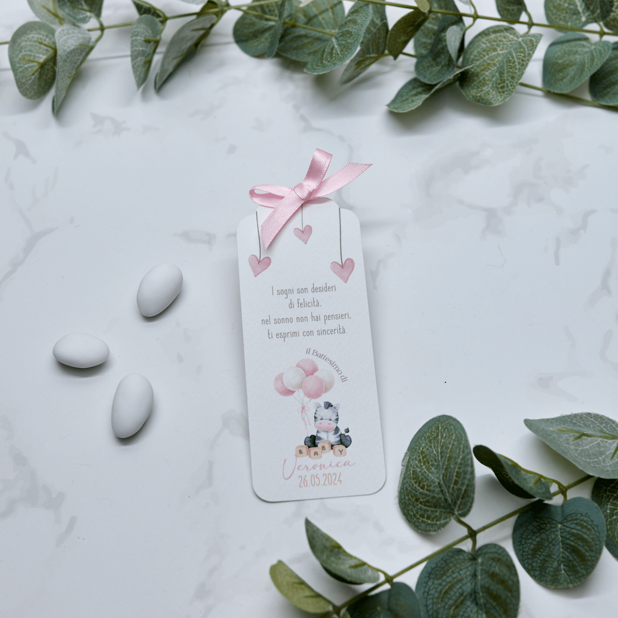 Segnaposto Zebra Rosa - Eventi Fai da Te