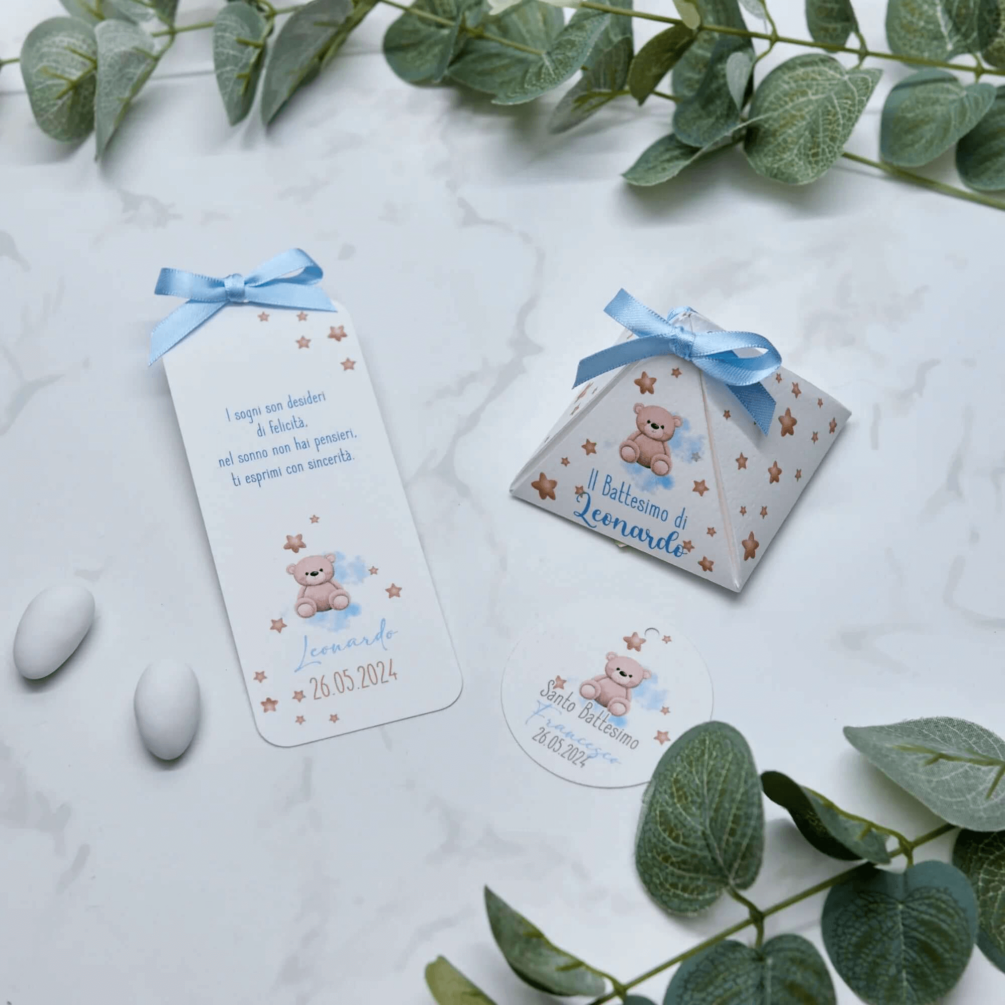 Segnaposto Orsetto Azzurro - Eventi Fai da Te