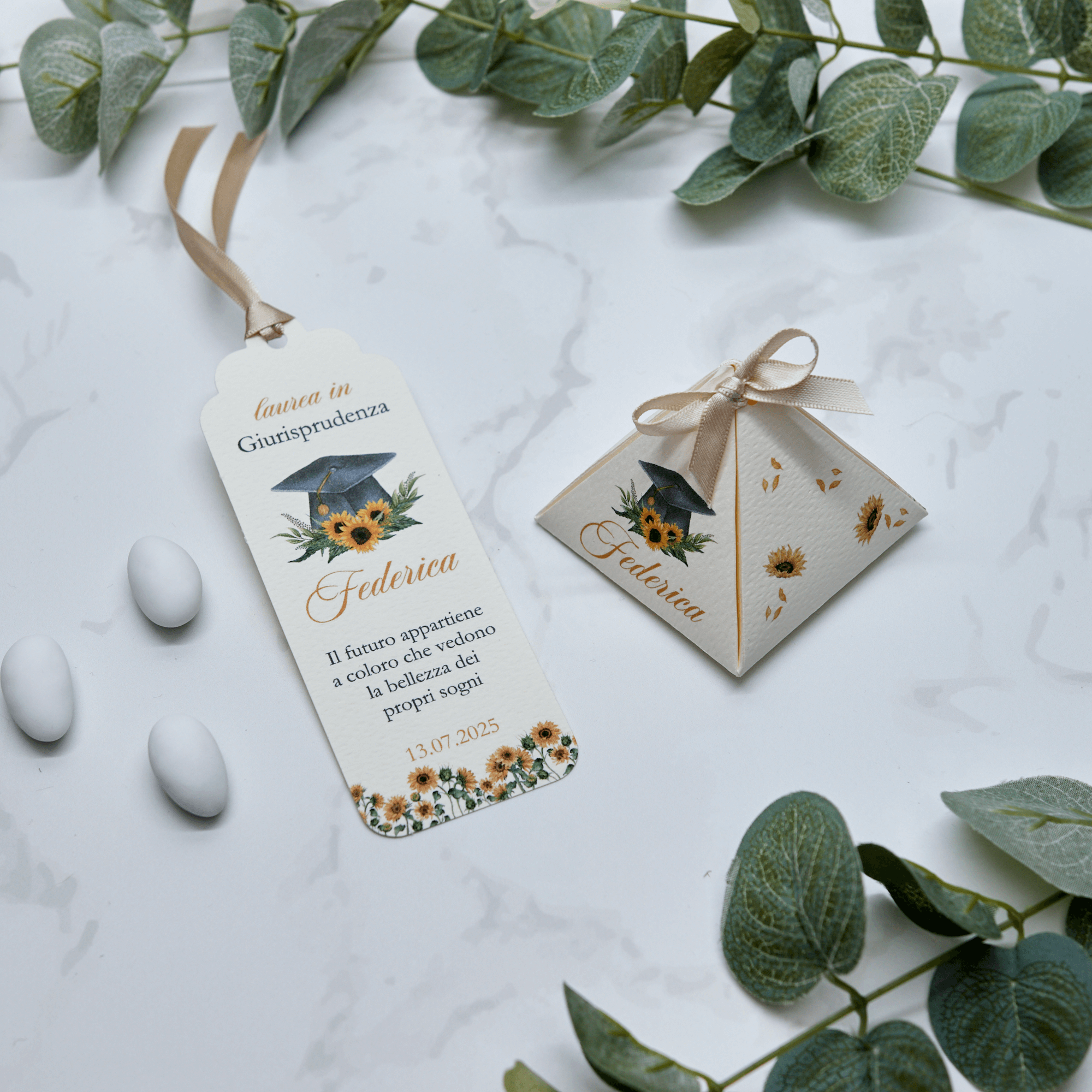 Segnaposto Laurea Girasoli - Eventi Fai da Te