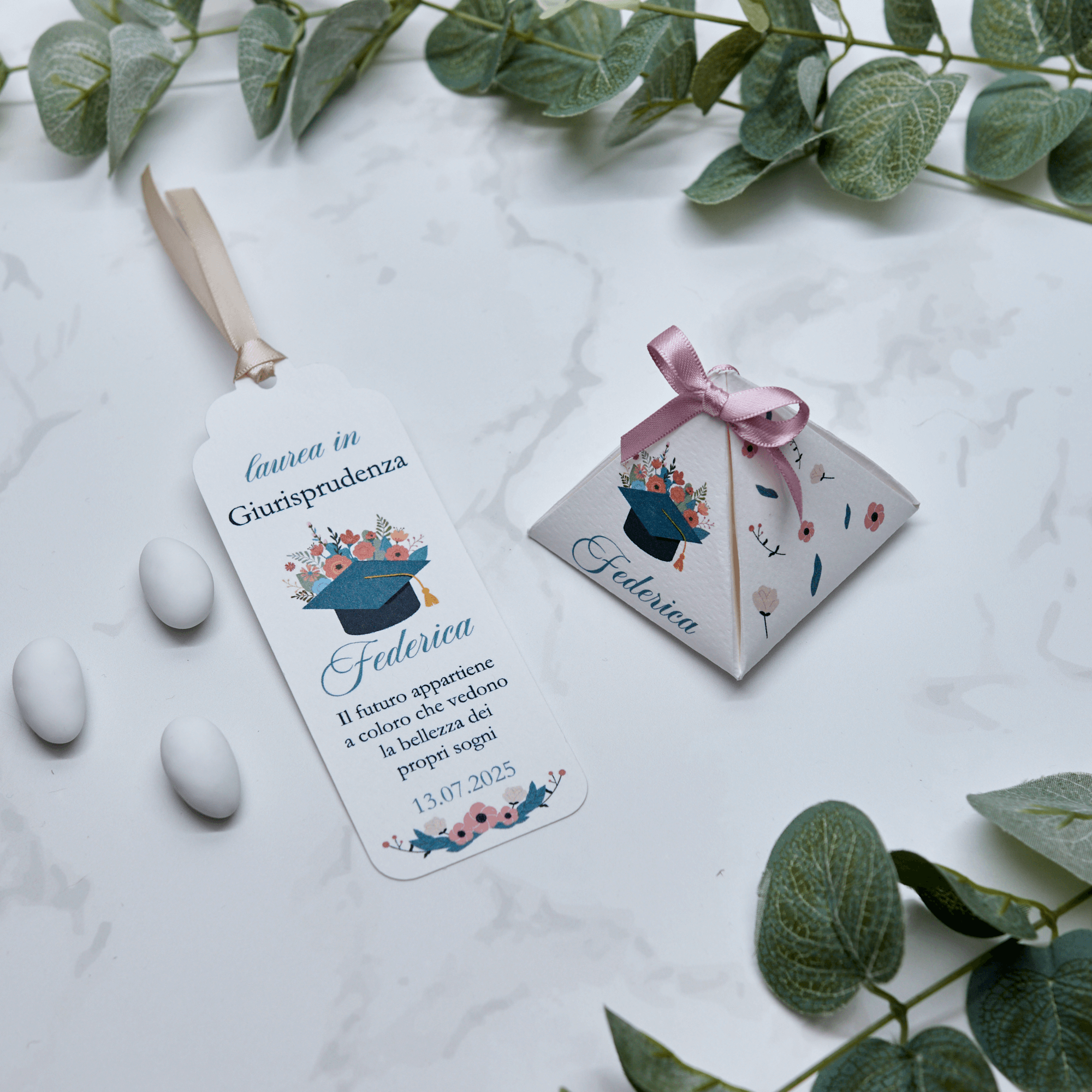 Segnaposto Laurea Flowers - Eventi Fai da Te