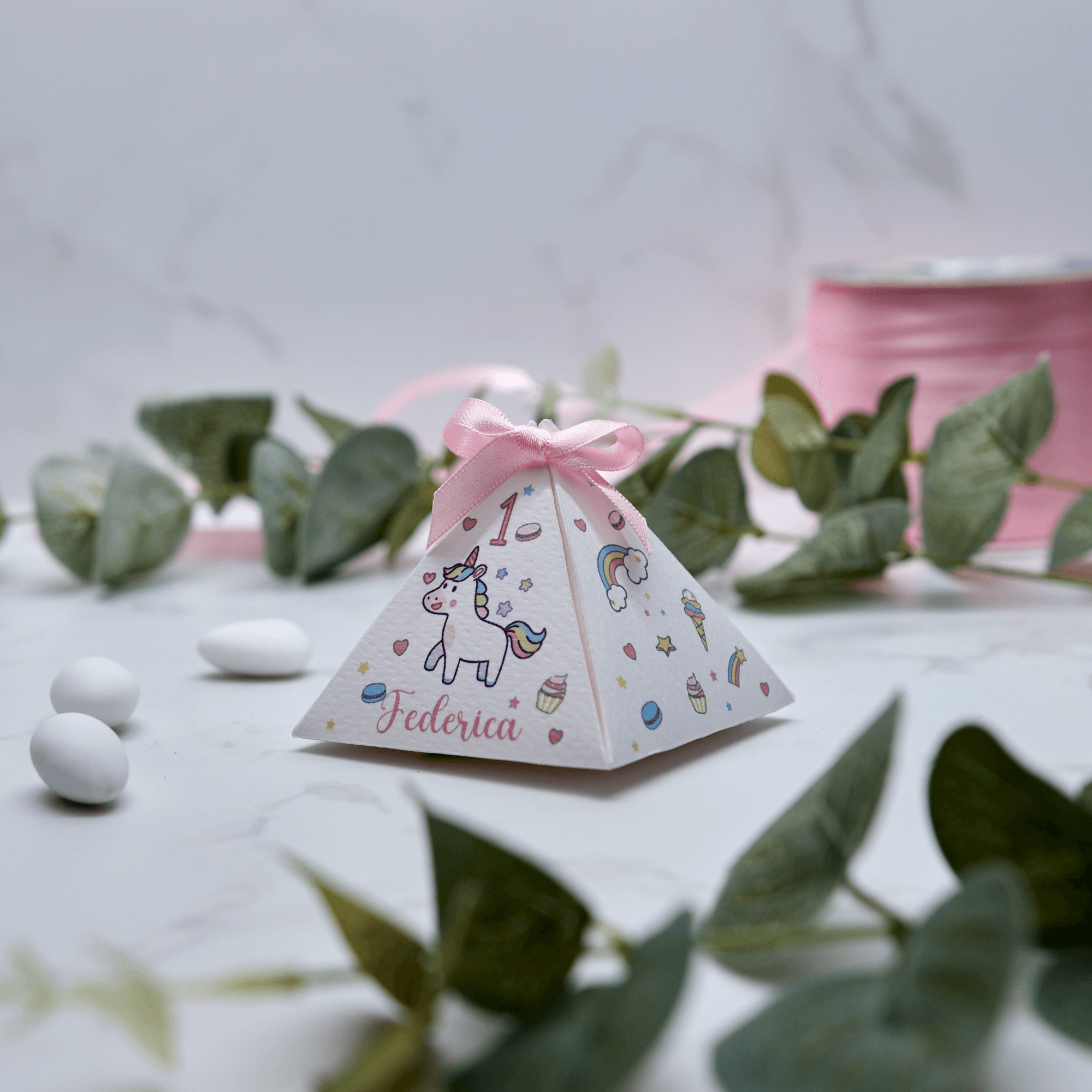 Scatola Piramidale Unicorno - Eventi Fai da Te