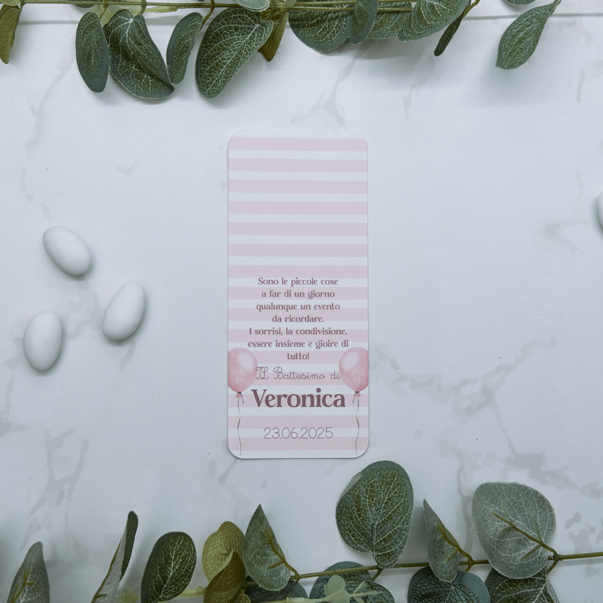 Segnaposto Palloncini Rosa con Calamita Mongolfiera Rosa - Eventi Fai da Te