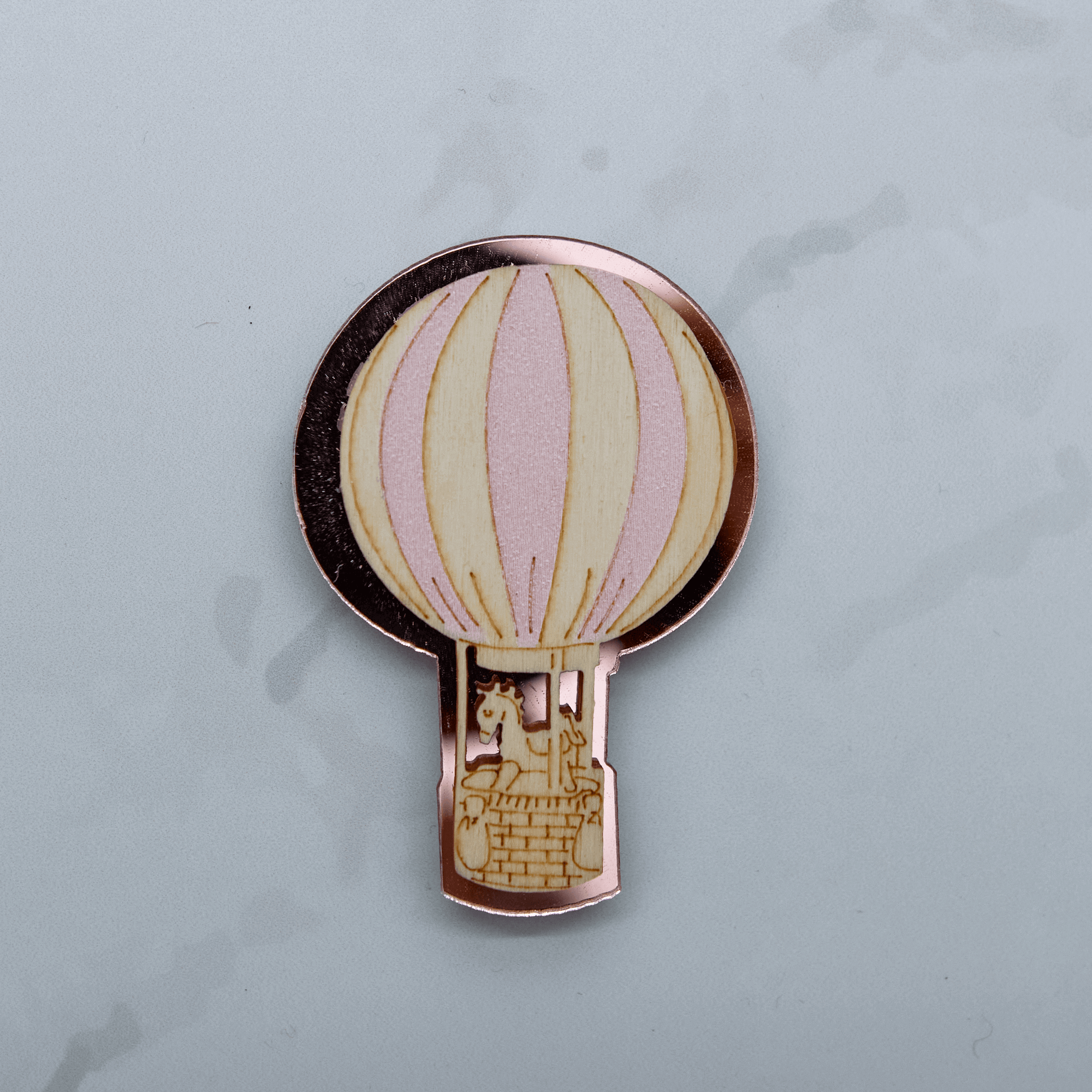 Segnaposto Palloncini Rosa con Calamita Mongolfiera Rosa - Eventi Fai da Te