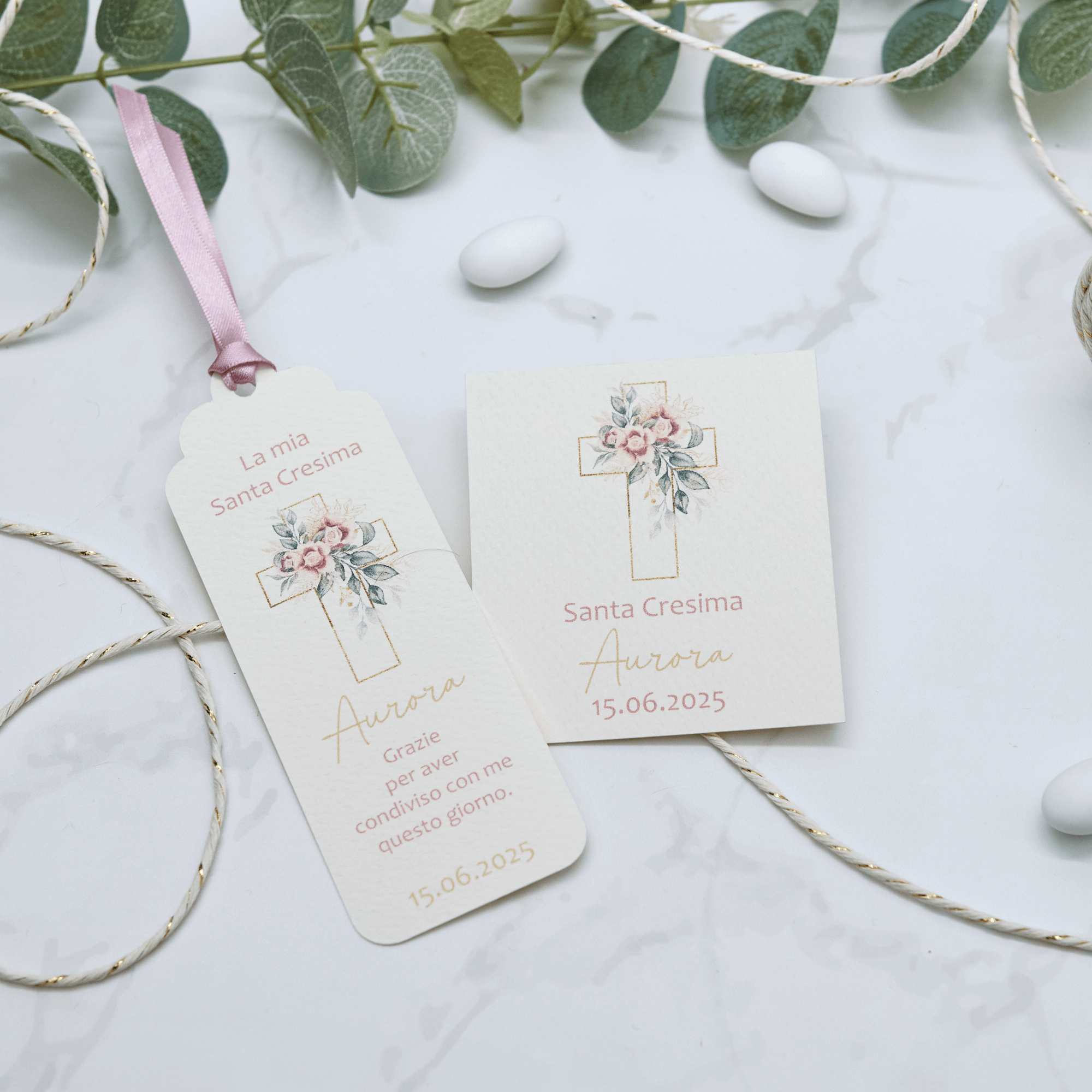 Segnaposto Croce Rosa - Eventi Fai da Te