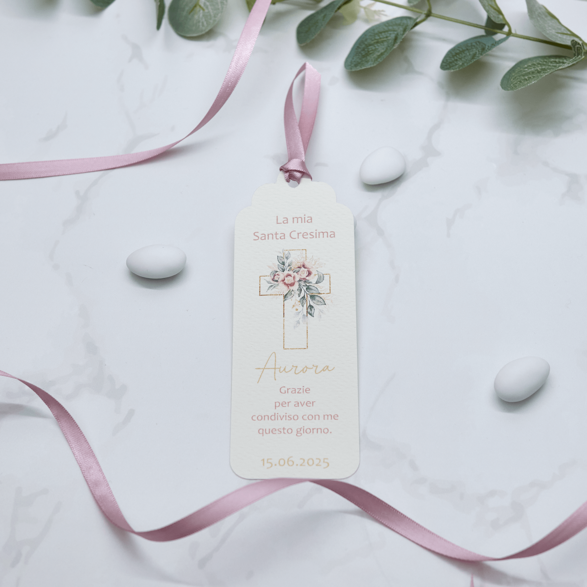 Segnaposto Croce Rosa - Eventi Fai da Te