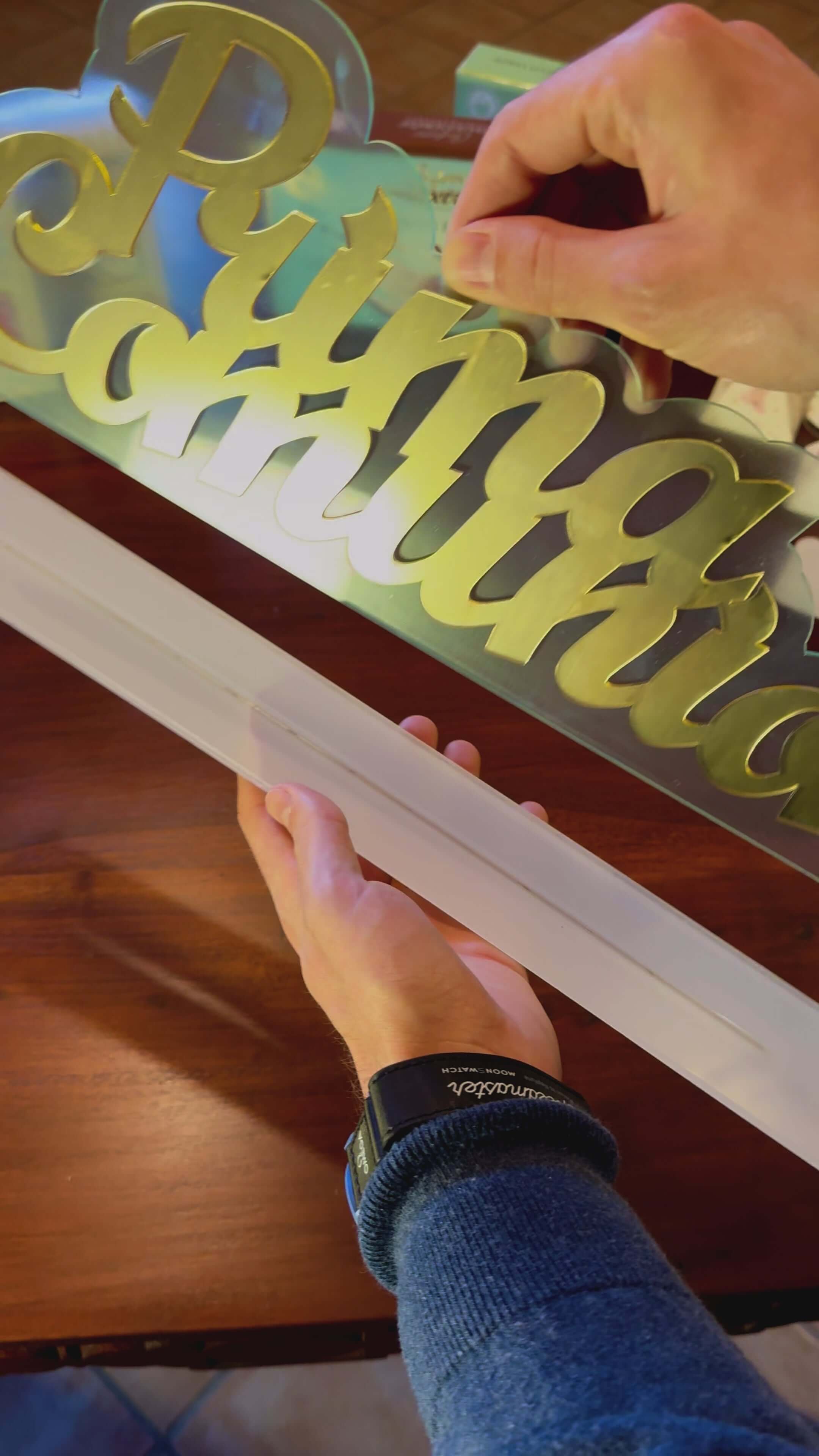 Scritta Doubleplex Comunione Oro