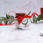 Barattolini Vetro - Alloro e Fiocco Rosso - Eventi Fai da Te