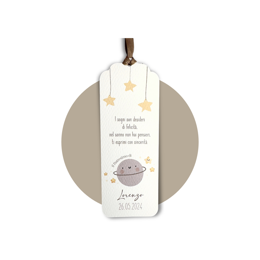 Segnaposto Saturno Beige - Eventi Fai da Te