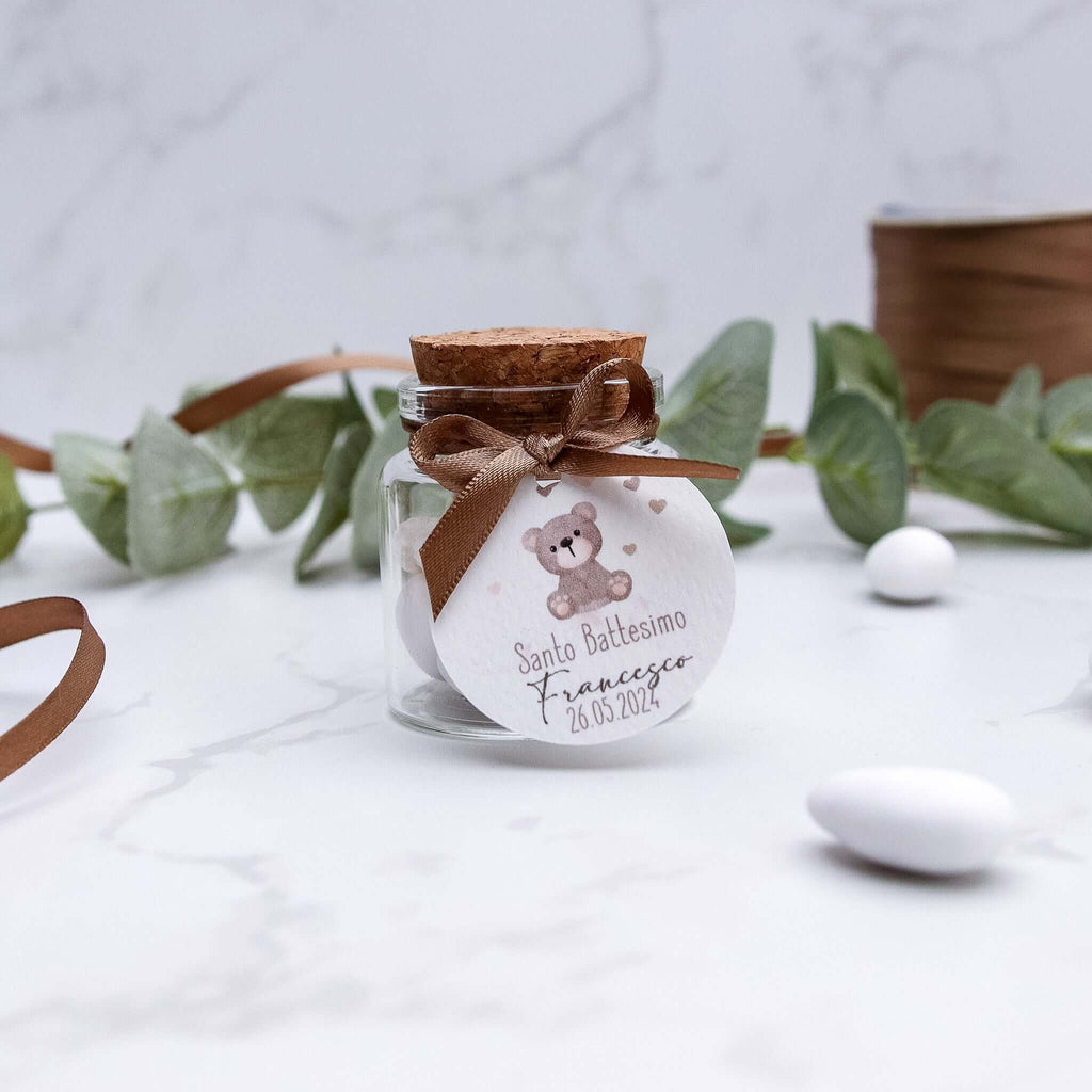 Barattolini Vetro - Orsetto - Eventi Fai da Te