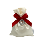 Sacchetto Raso con Corona Alloro Argento - Eventi Fai da Te