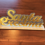 Scritta Doubleplex Cresima Oro - Eventi Fai da Te