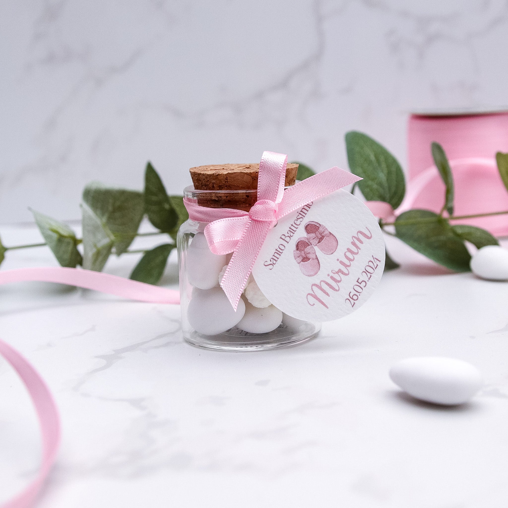 Barattolini Vetro - Scarpette Rosa - Eventi Fai da Te