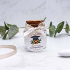 Barattolini Vetro - Tocco Laurea e Girasoli - Eventi Fai da Te