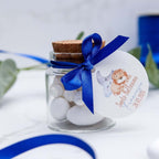 Barattolini Vetro - Leone Dormiente Azzurro - Eventi Fai da Te