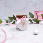 Barattolini Vetro - Leone Dormiente Rosa - Eventi Fai da Te