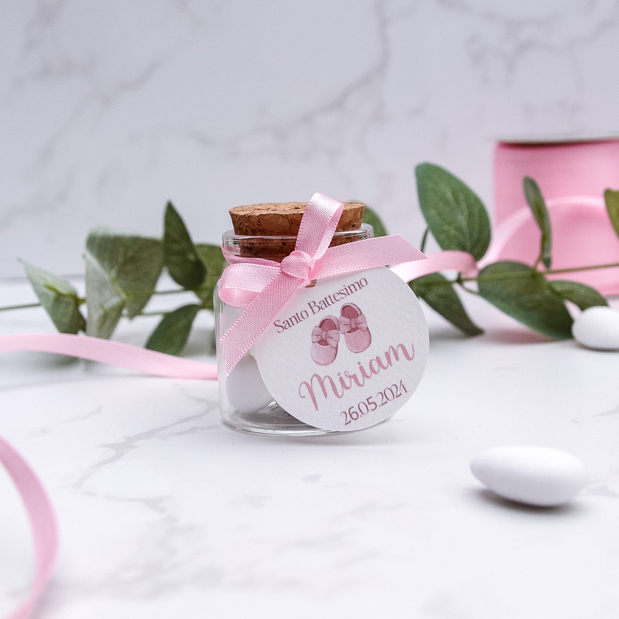 Barattolini Vetro - Scarpette Rosa - Eventi Fai da Te