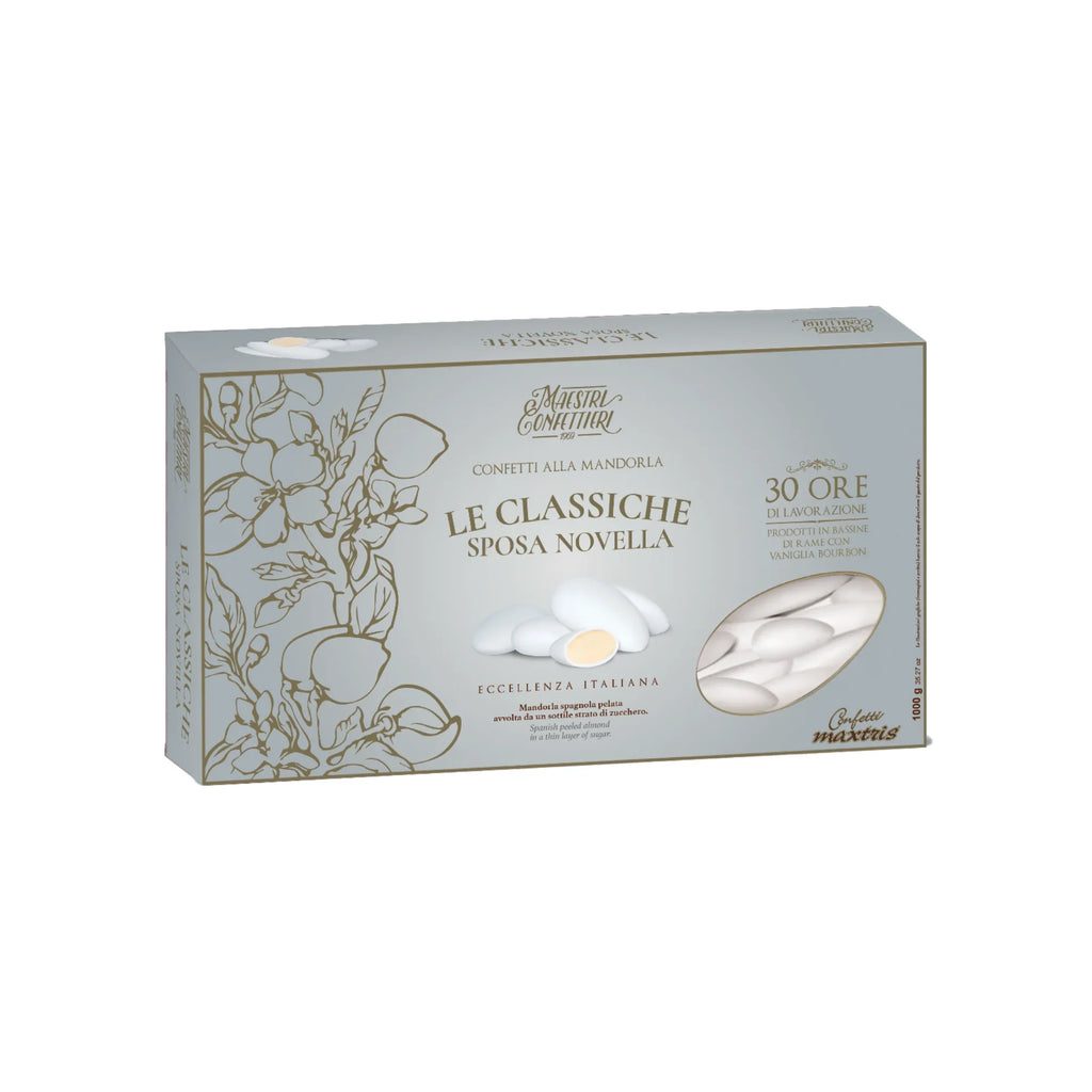 Confetti alla Mandorla Bianchi - 1 kg. - Eventi Fai da Te