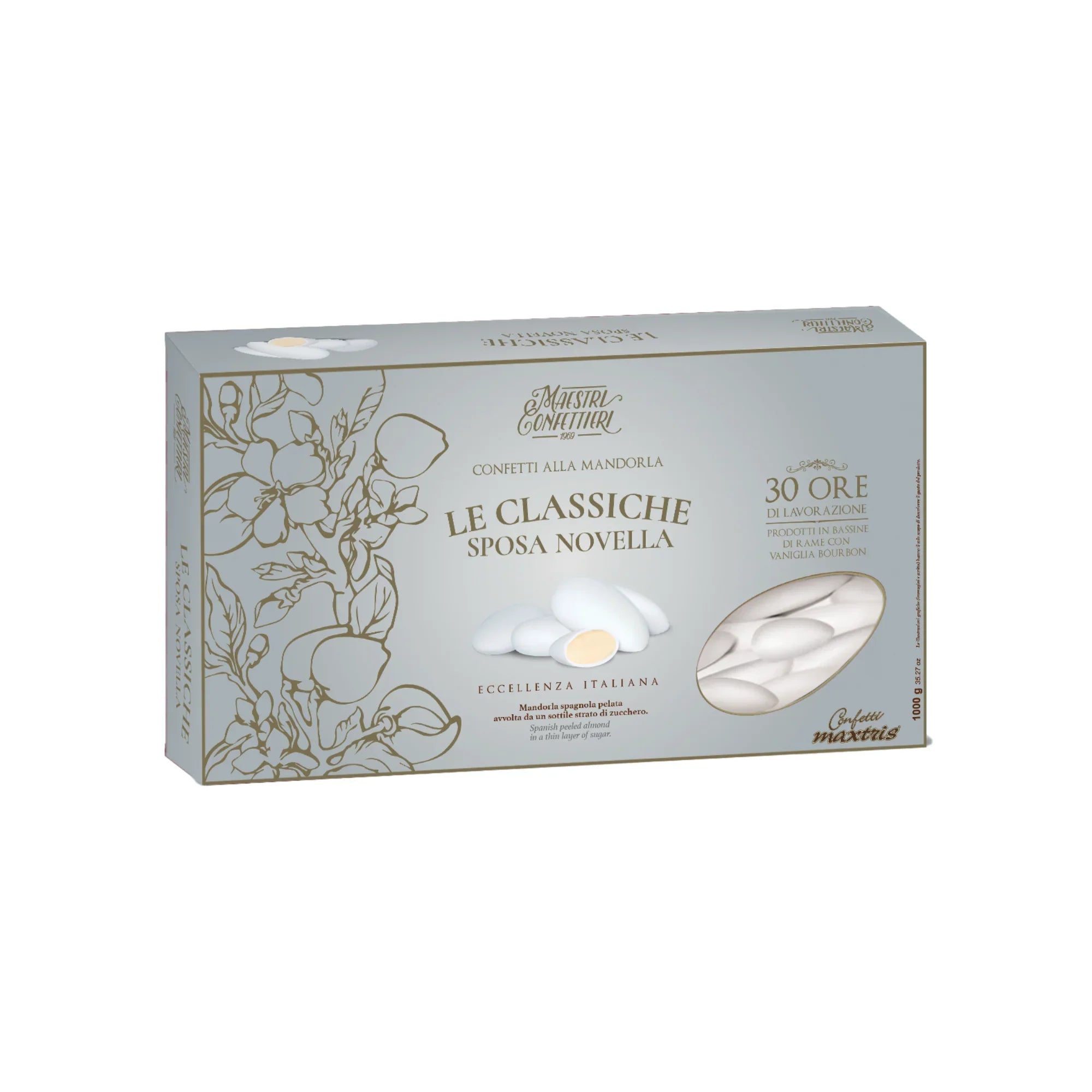 Confetti alla Mandorla Bianchi - 1 kg. - Eventi Fai da Te