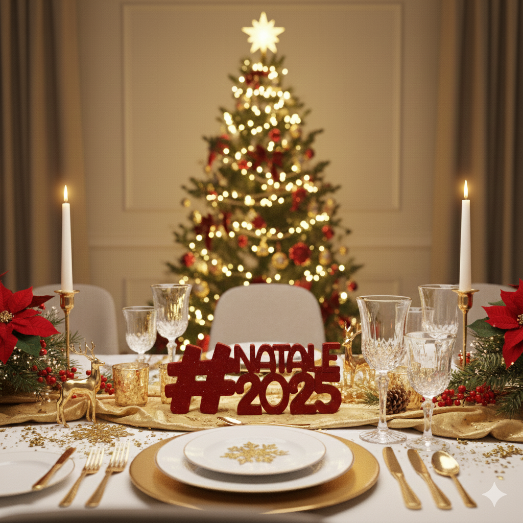 Scritta 3D Tavola #Natale2025